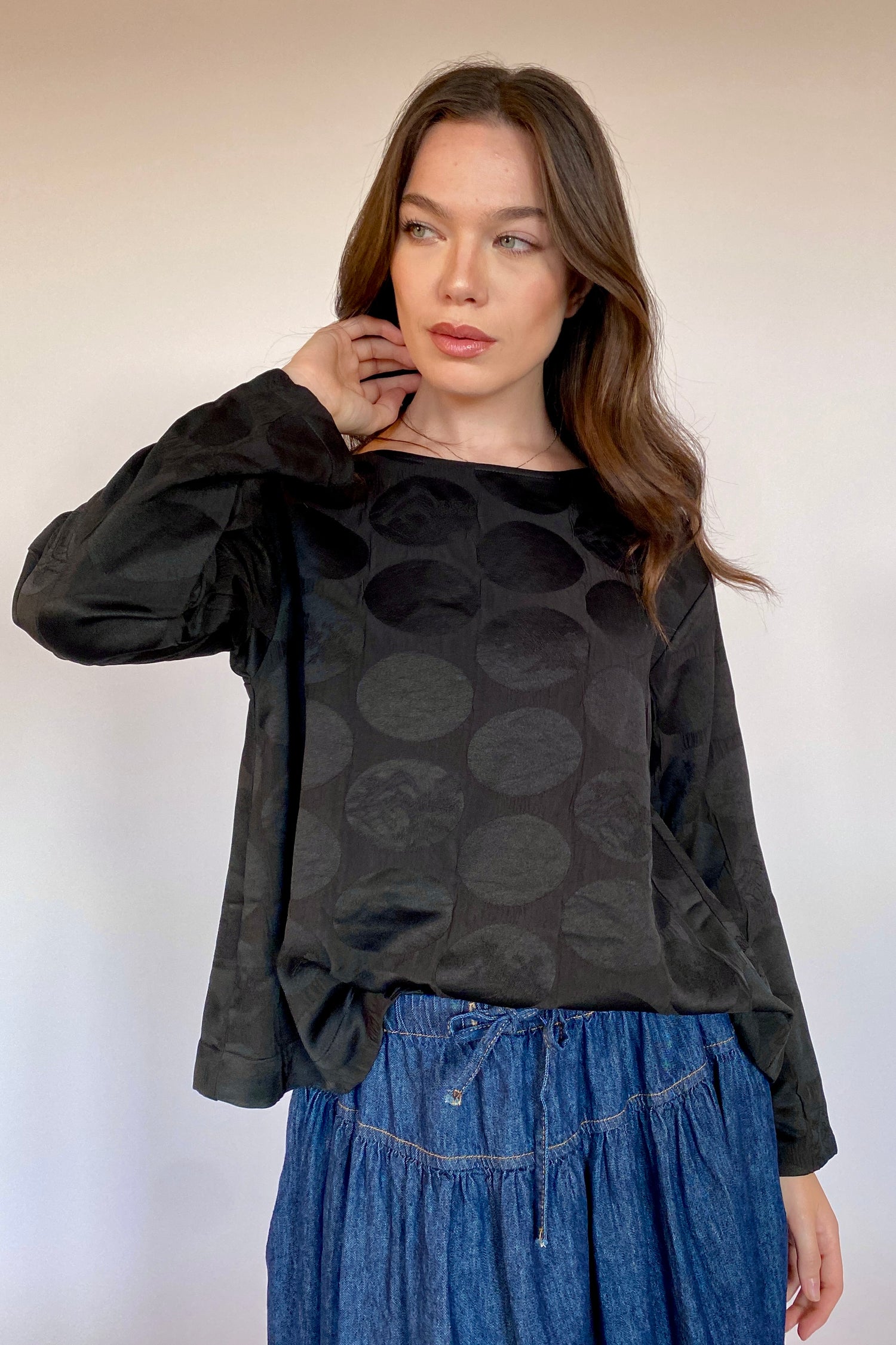 Camicia Nera Geometrica