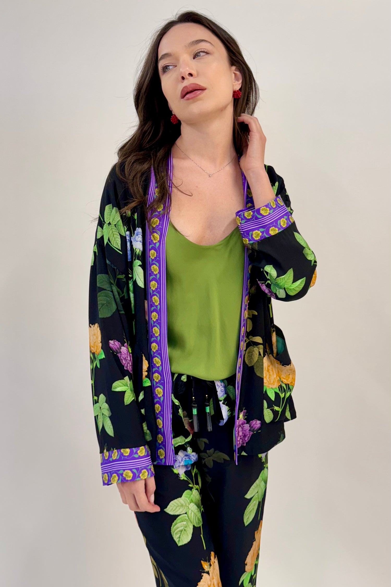 Kimono Corto Peonie