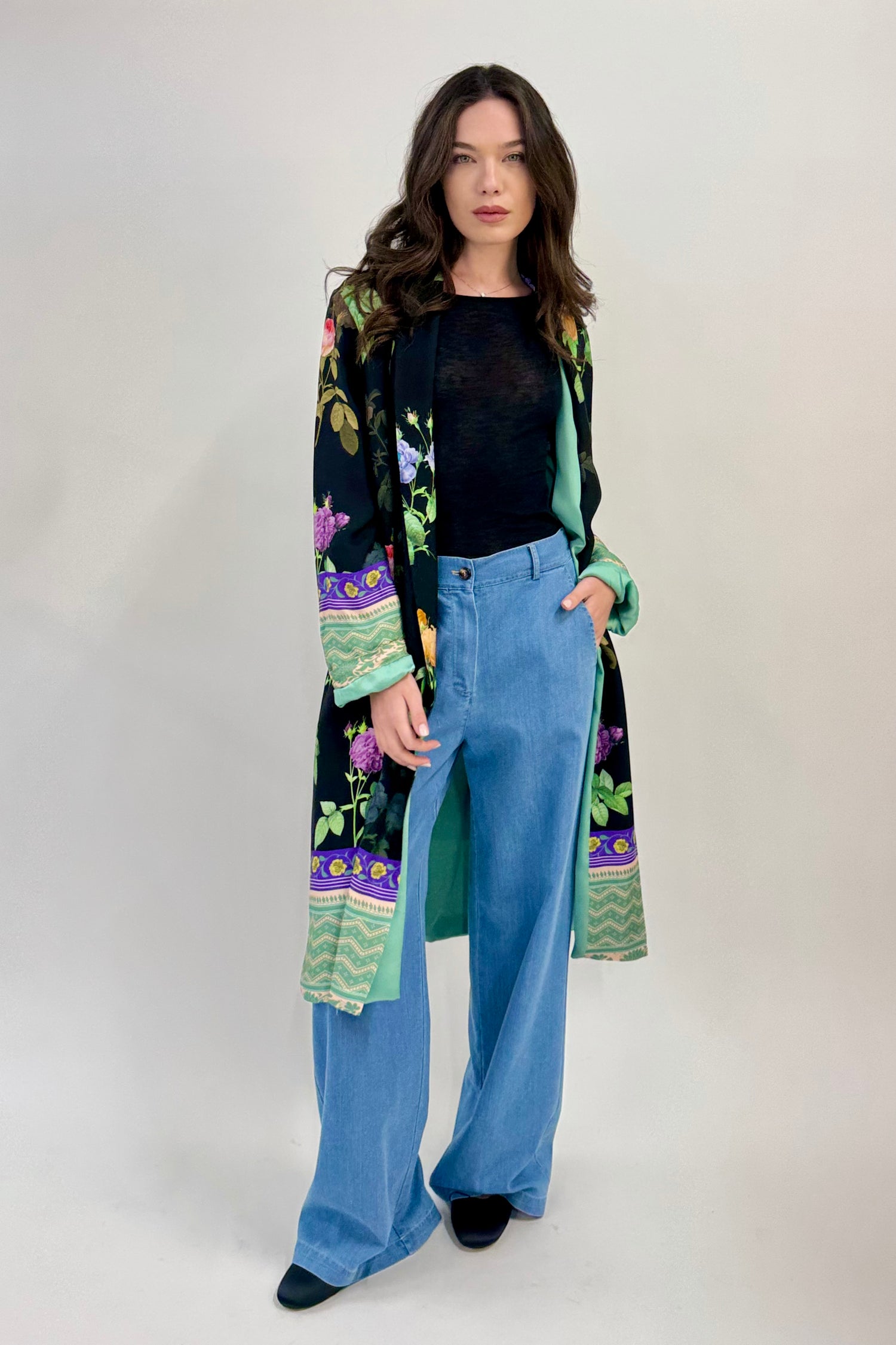Kimono Lungo Viscosa