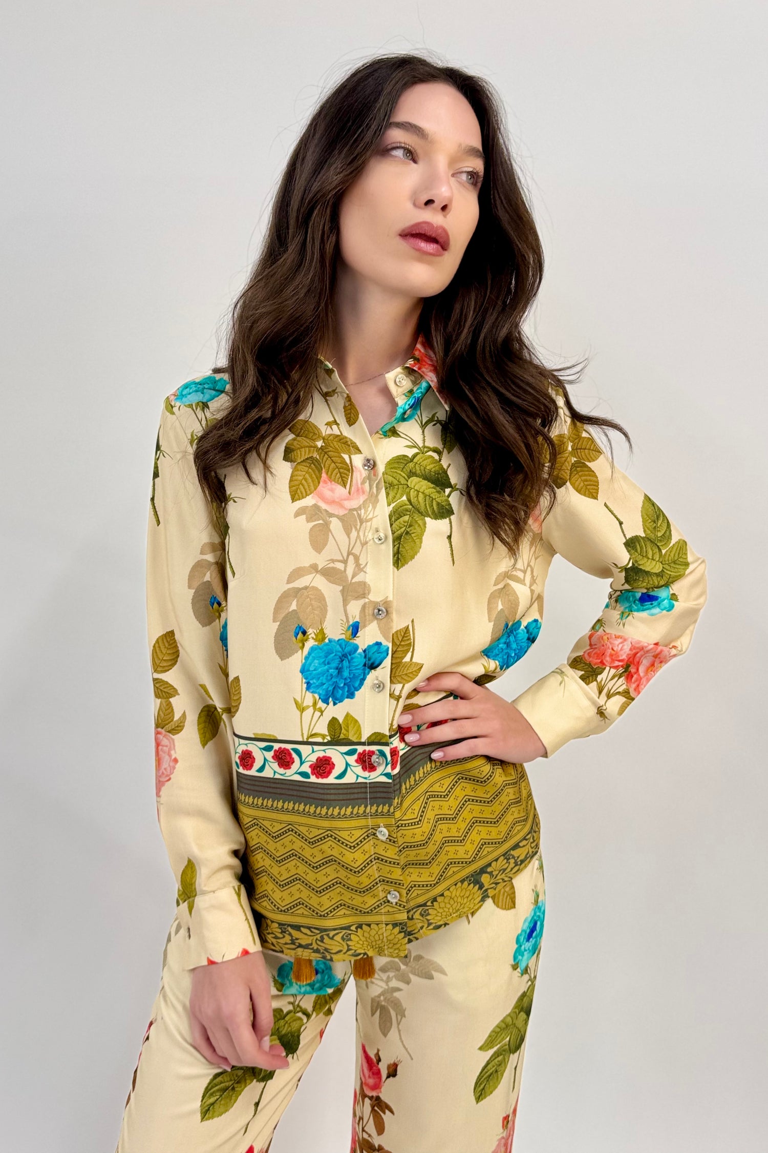 Camicia Colletto Fantasia