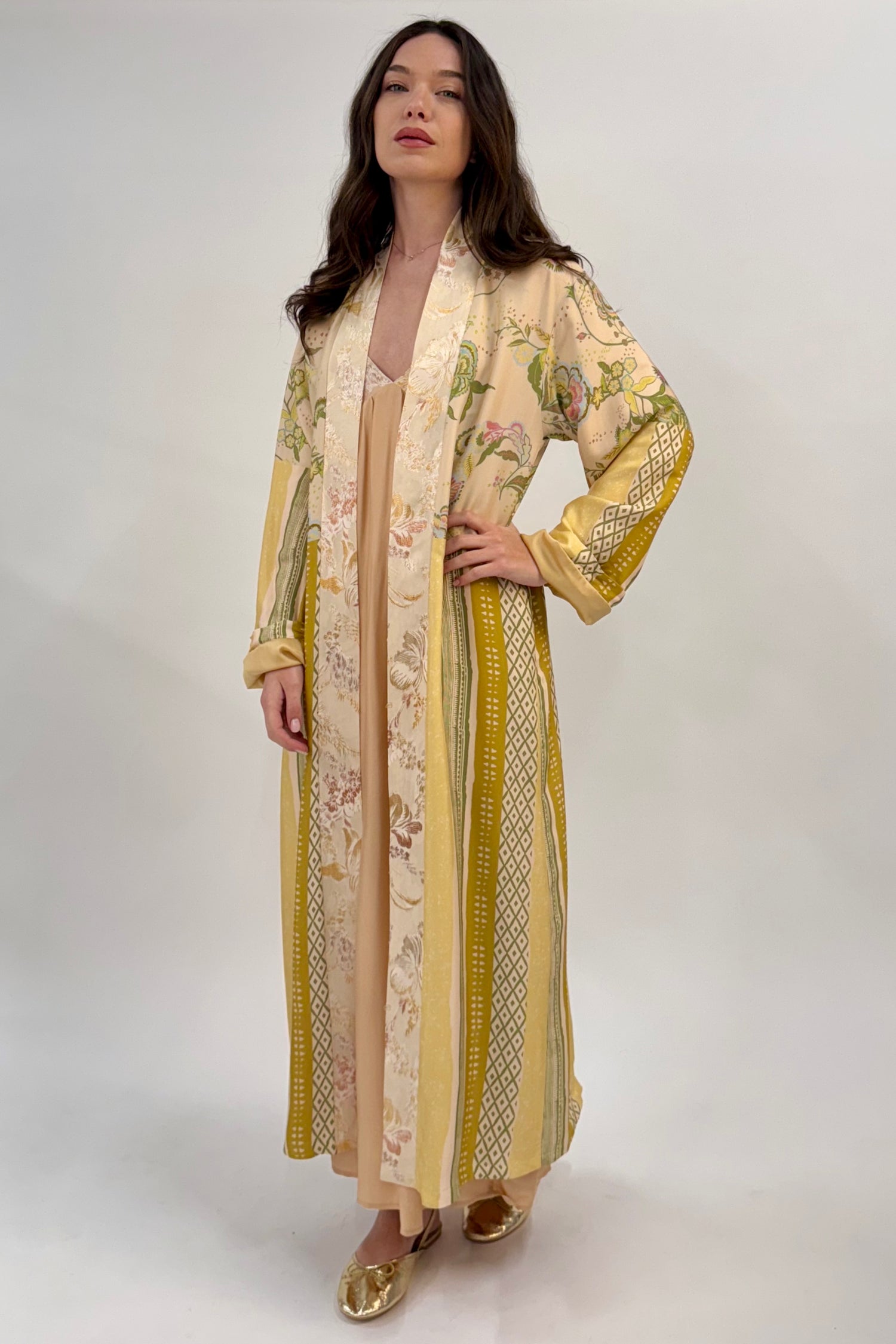 Kimono Lungo Damasco