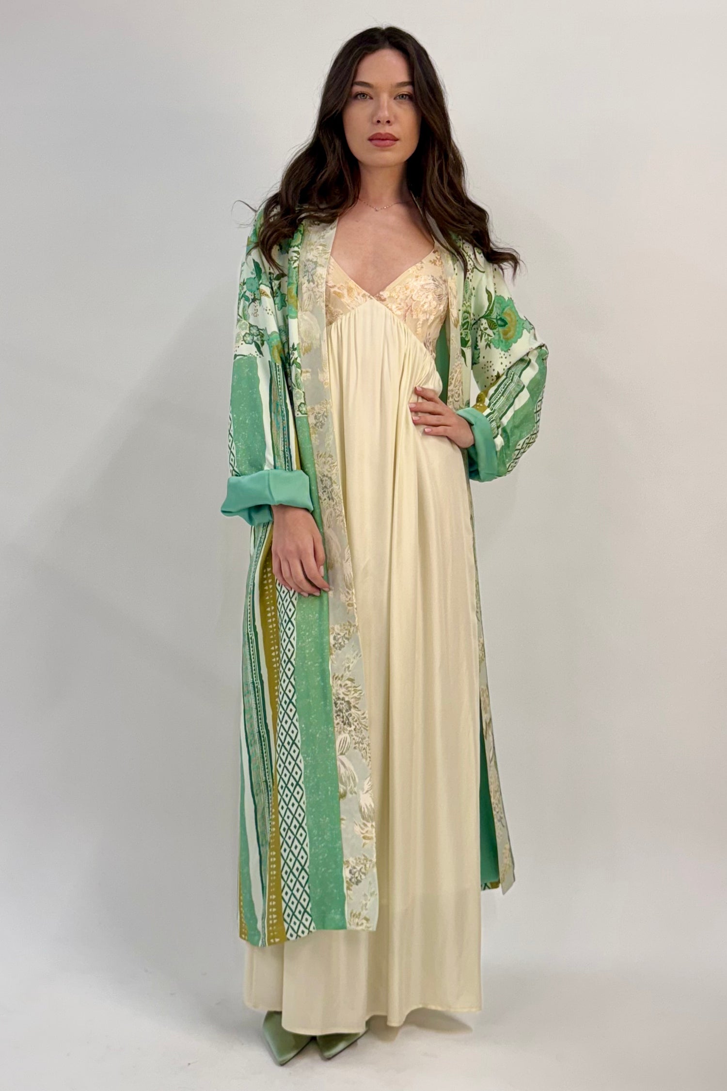 Kimono Lungo Damasco