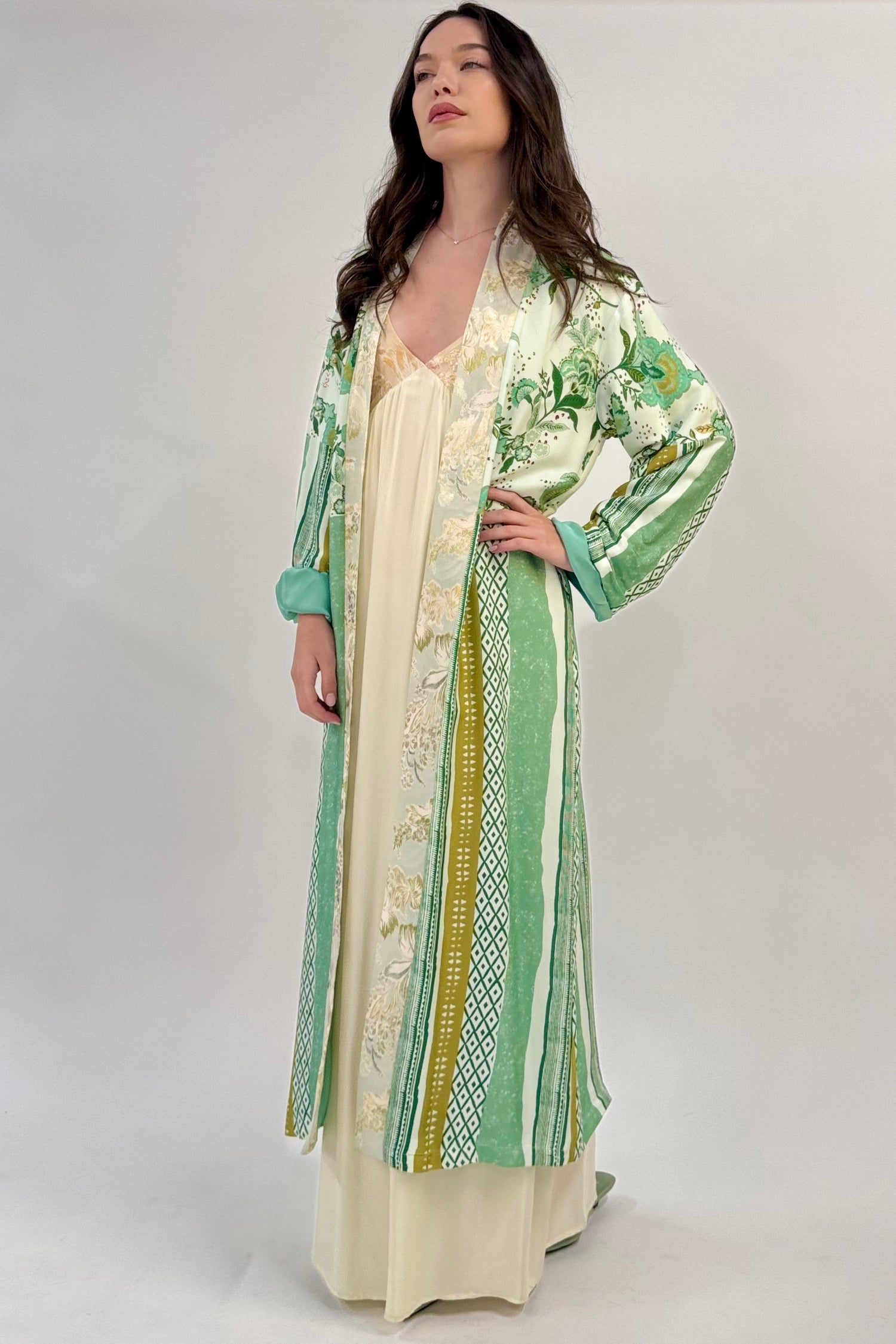 Kimono Lungo Damasco