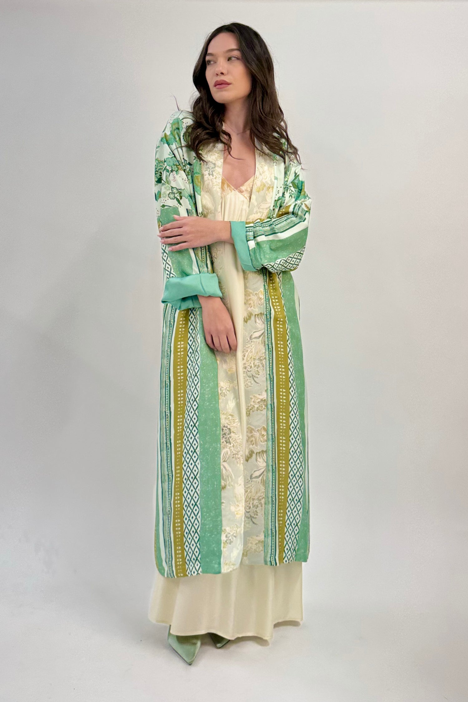 Kimono Lungo Damasco