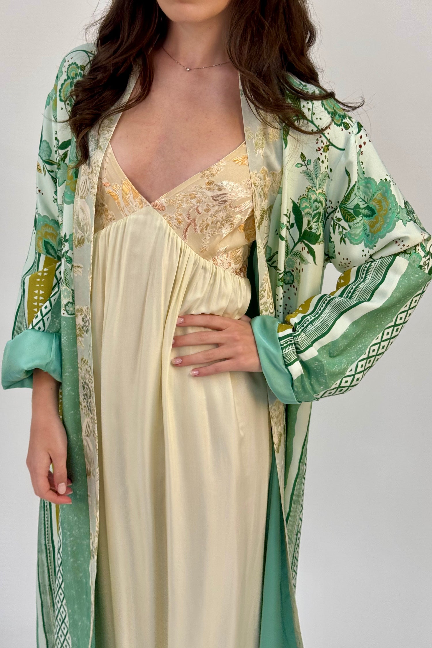 Kimono Lungo Damasco