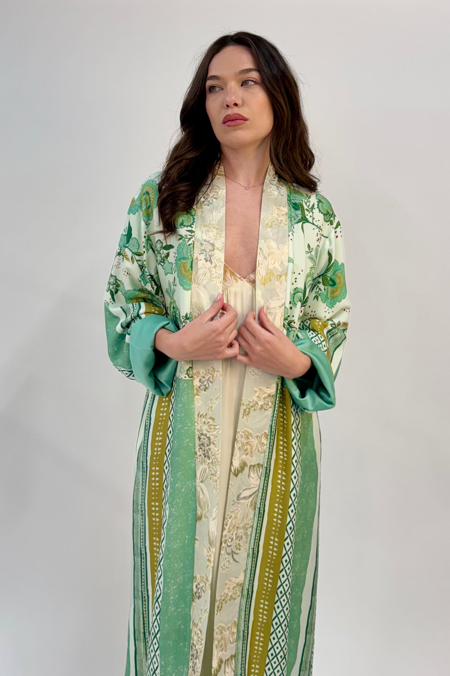 Kimono Lungo Damasco