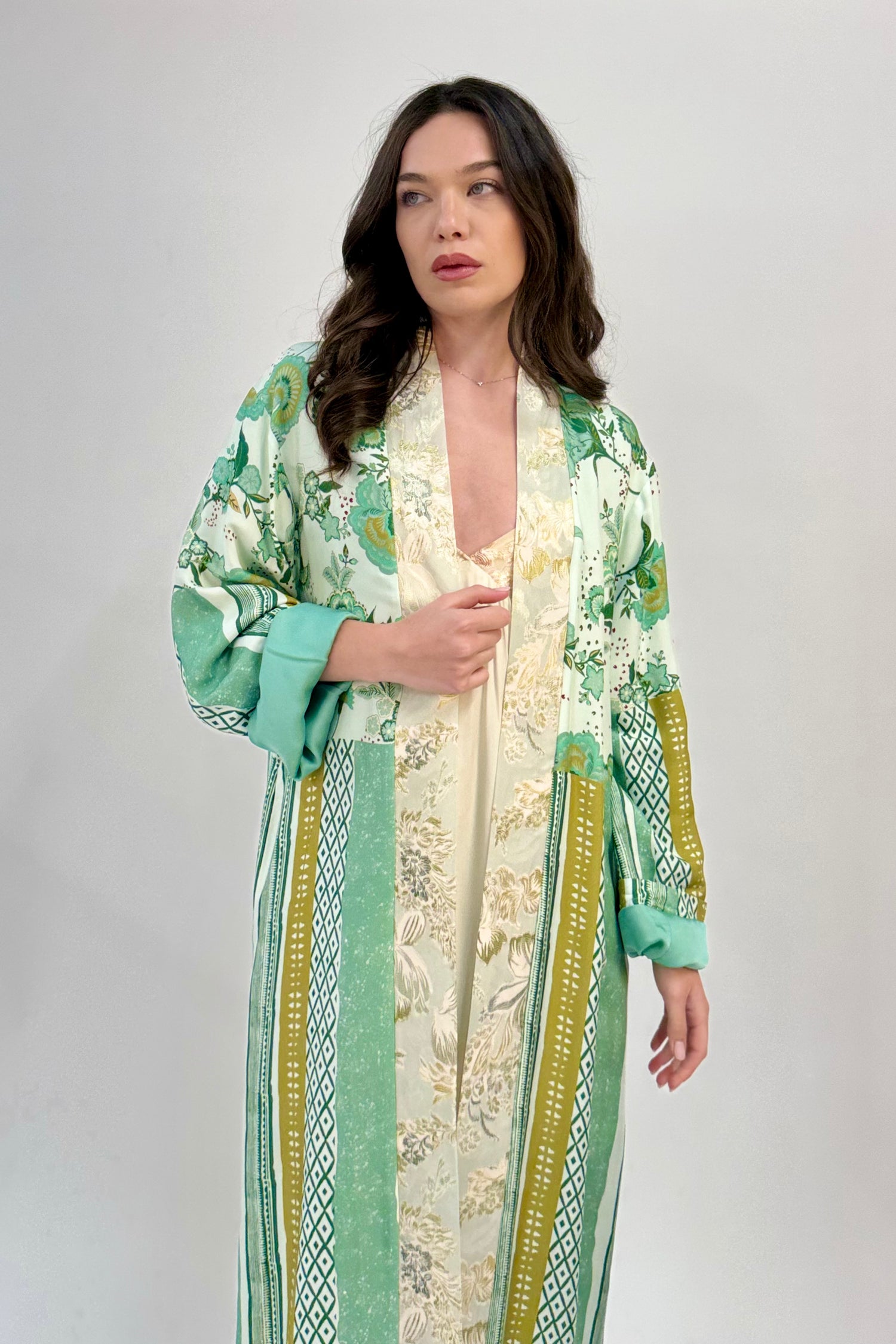 Kimono Lungo Damasco