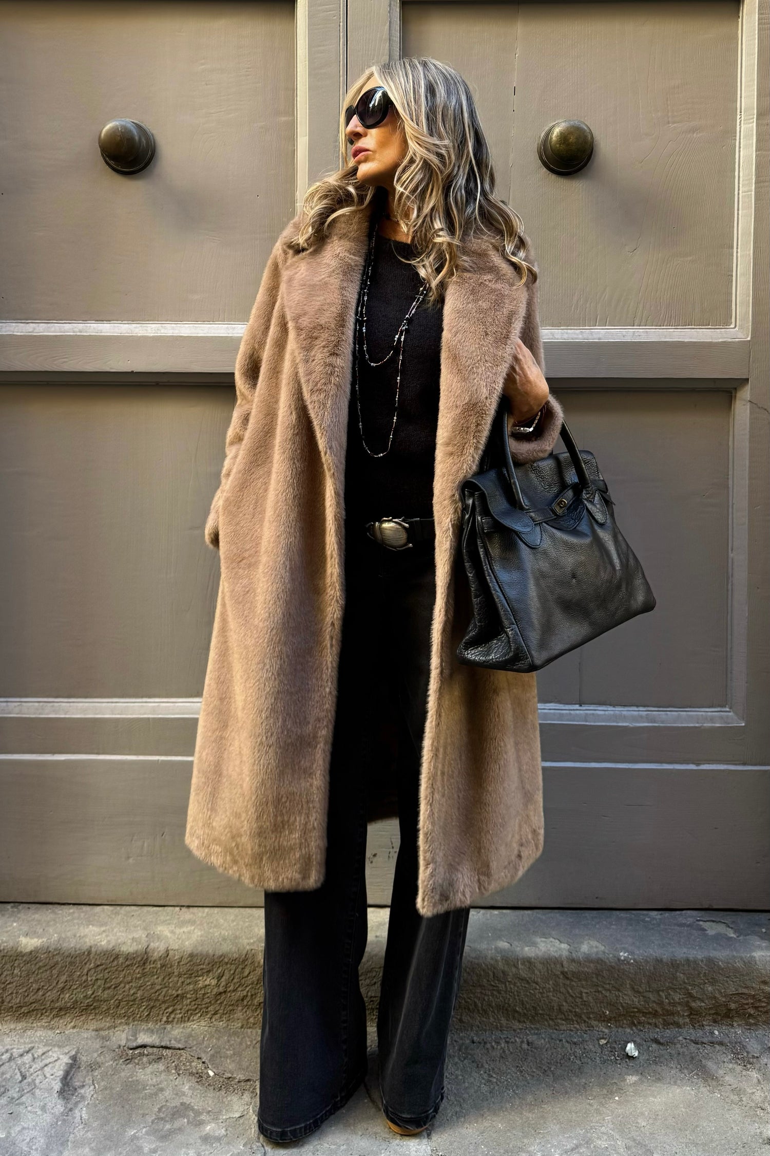 Cappotto Eco-Pelliccia