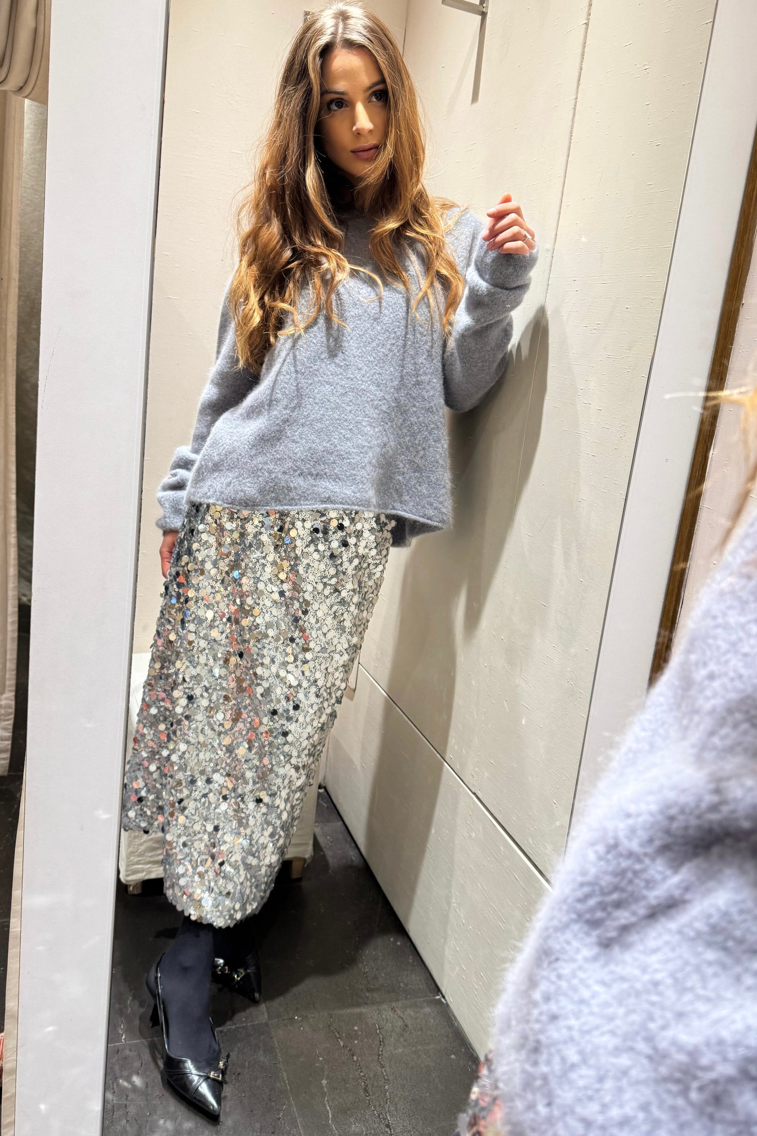 Gonna Longuette Paillettes