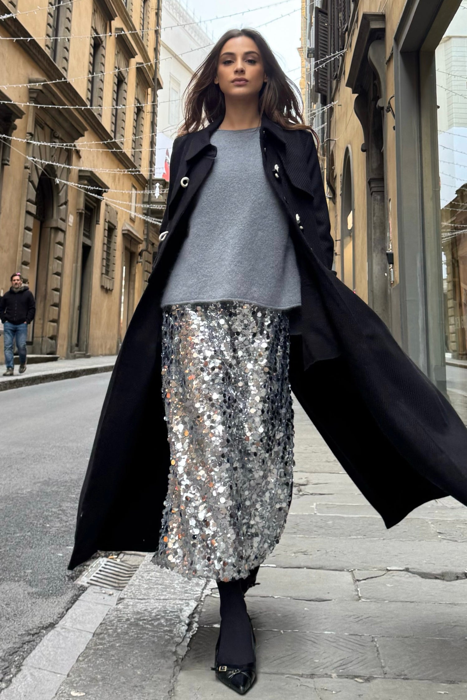 Gonna Longuette Paillettes