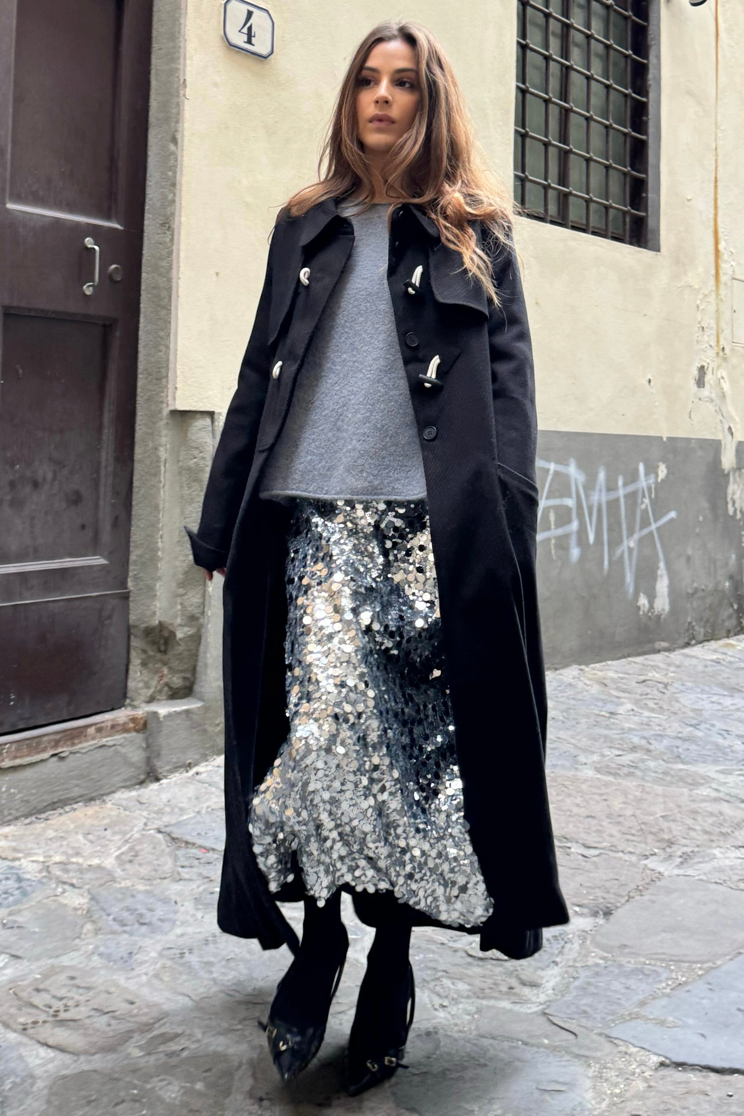 Gonna Longuette Paillettes