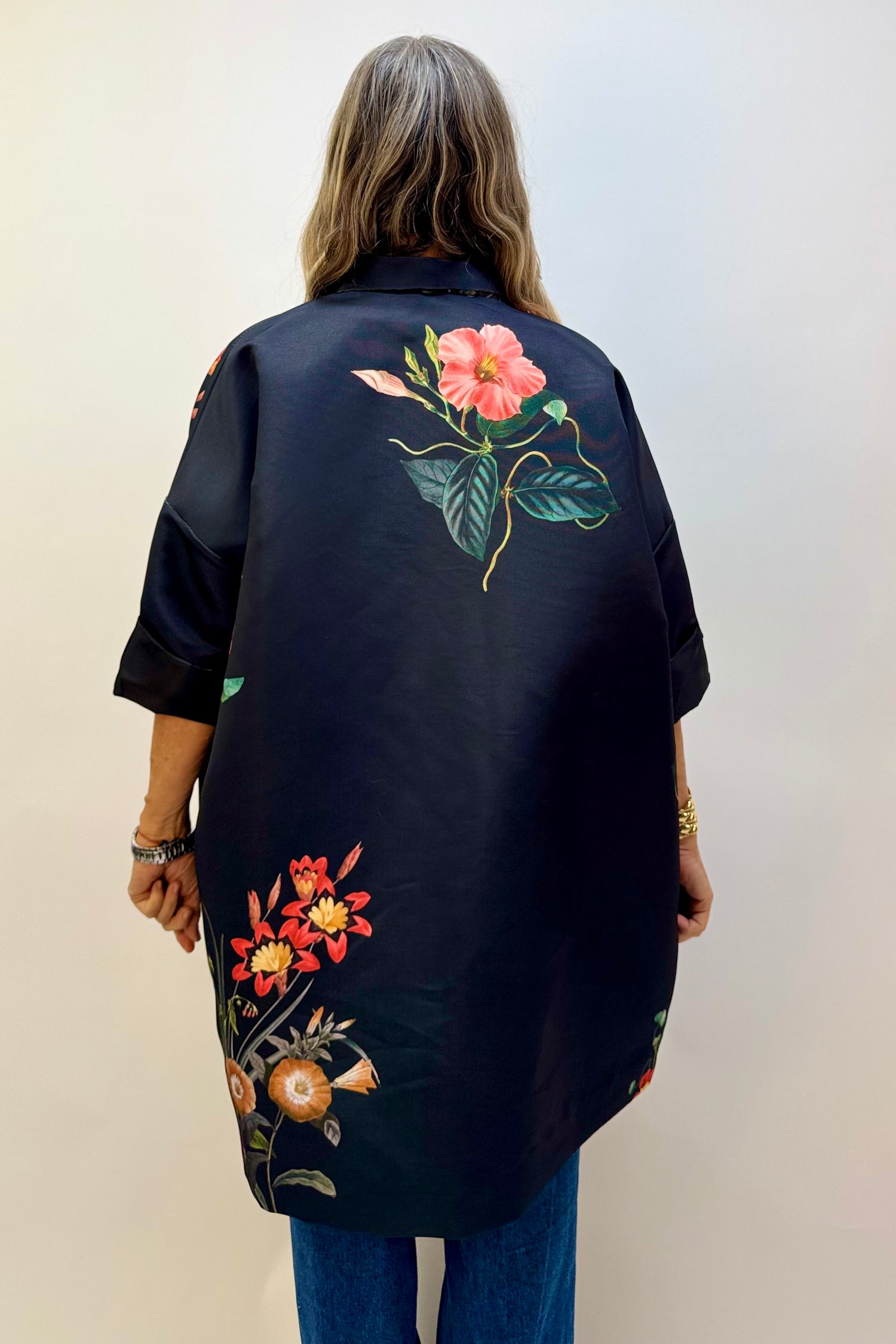 Giacca Kimono Mazzi di Fiori