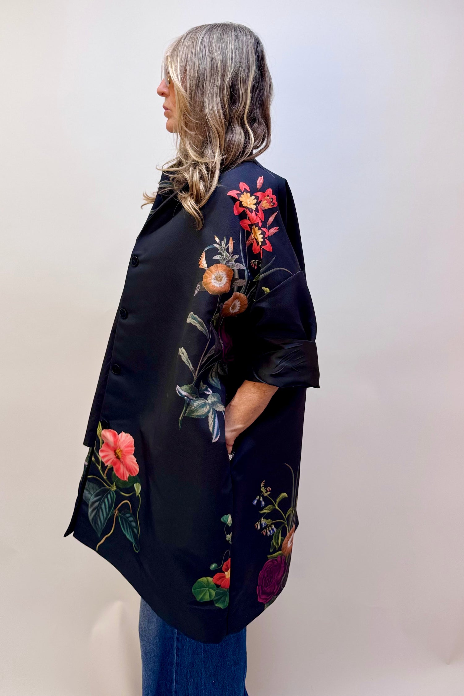 Giacca Kimono Mazzi di Fiori