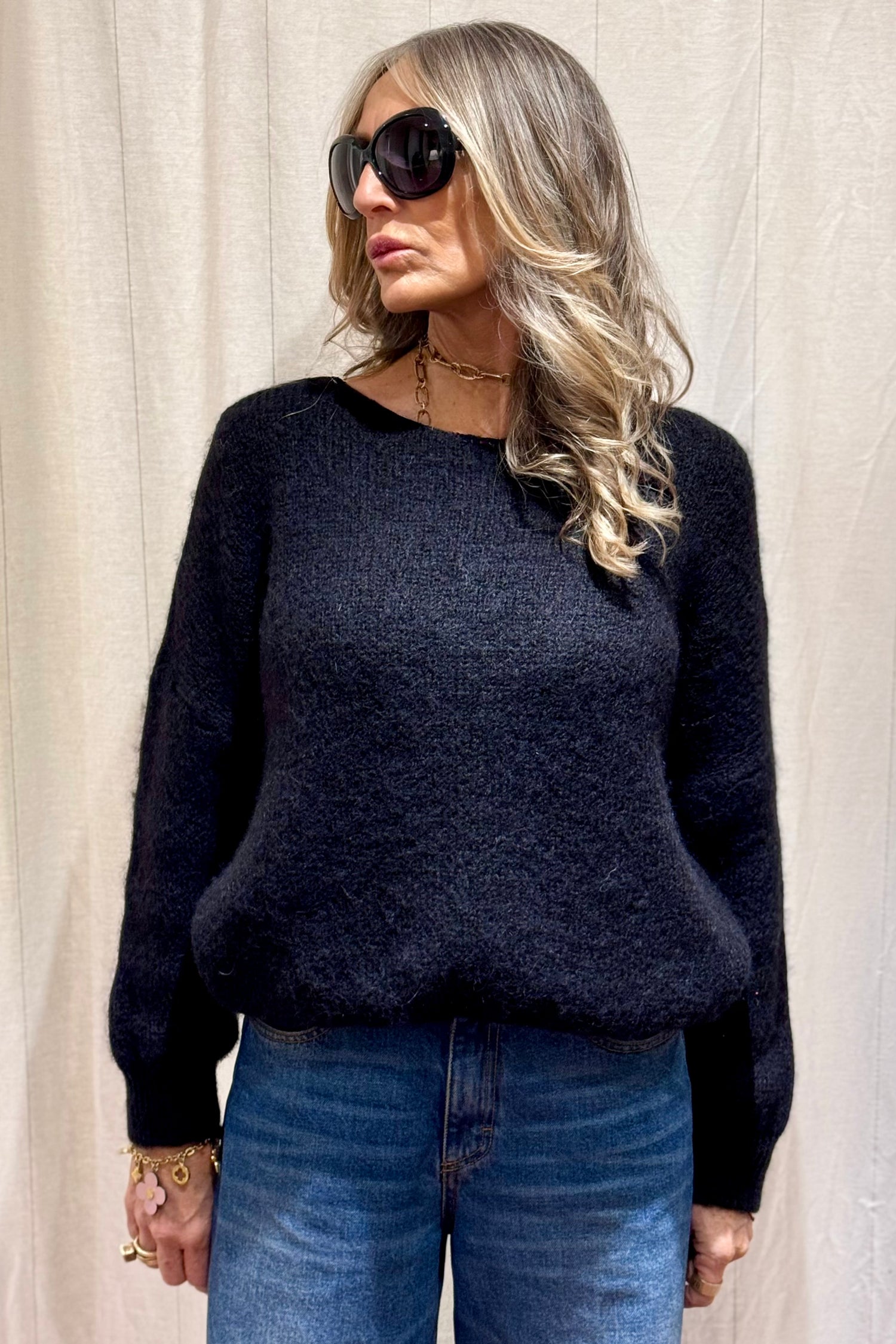 Maglione Scollato Alpaca
