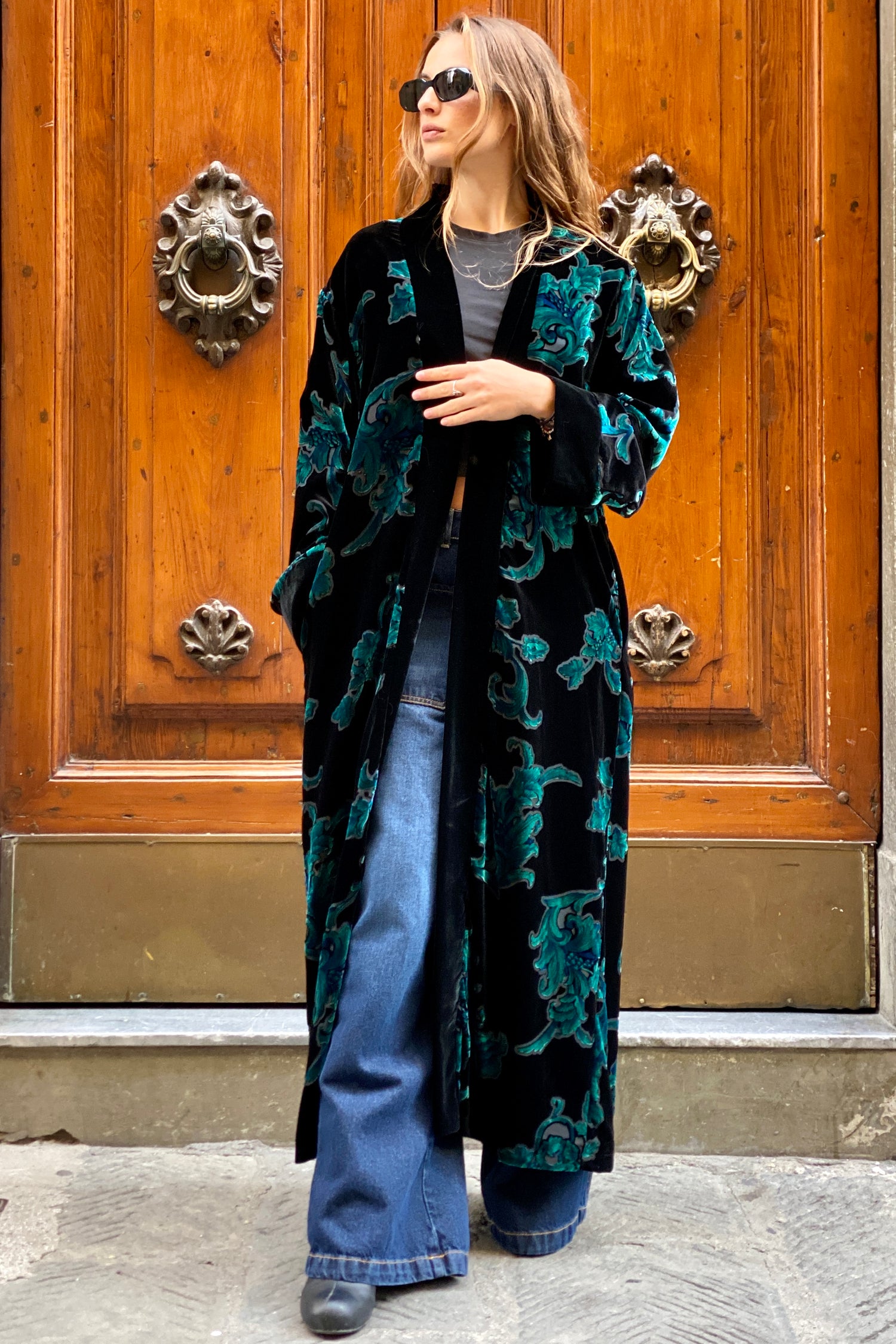 Kimono Lungo Devoré