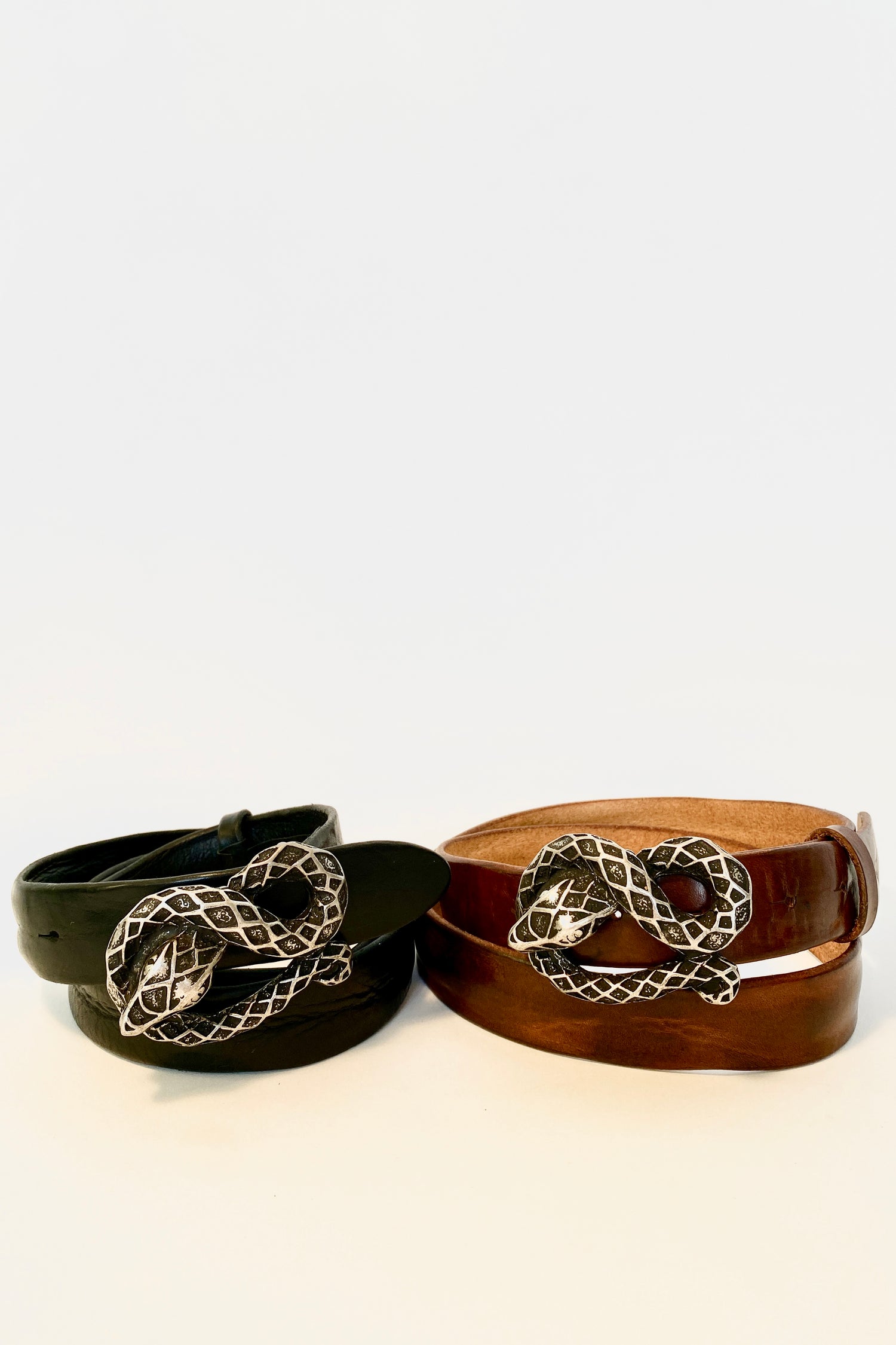 Cintura Cuoio Serpente