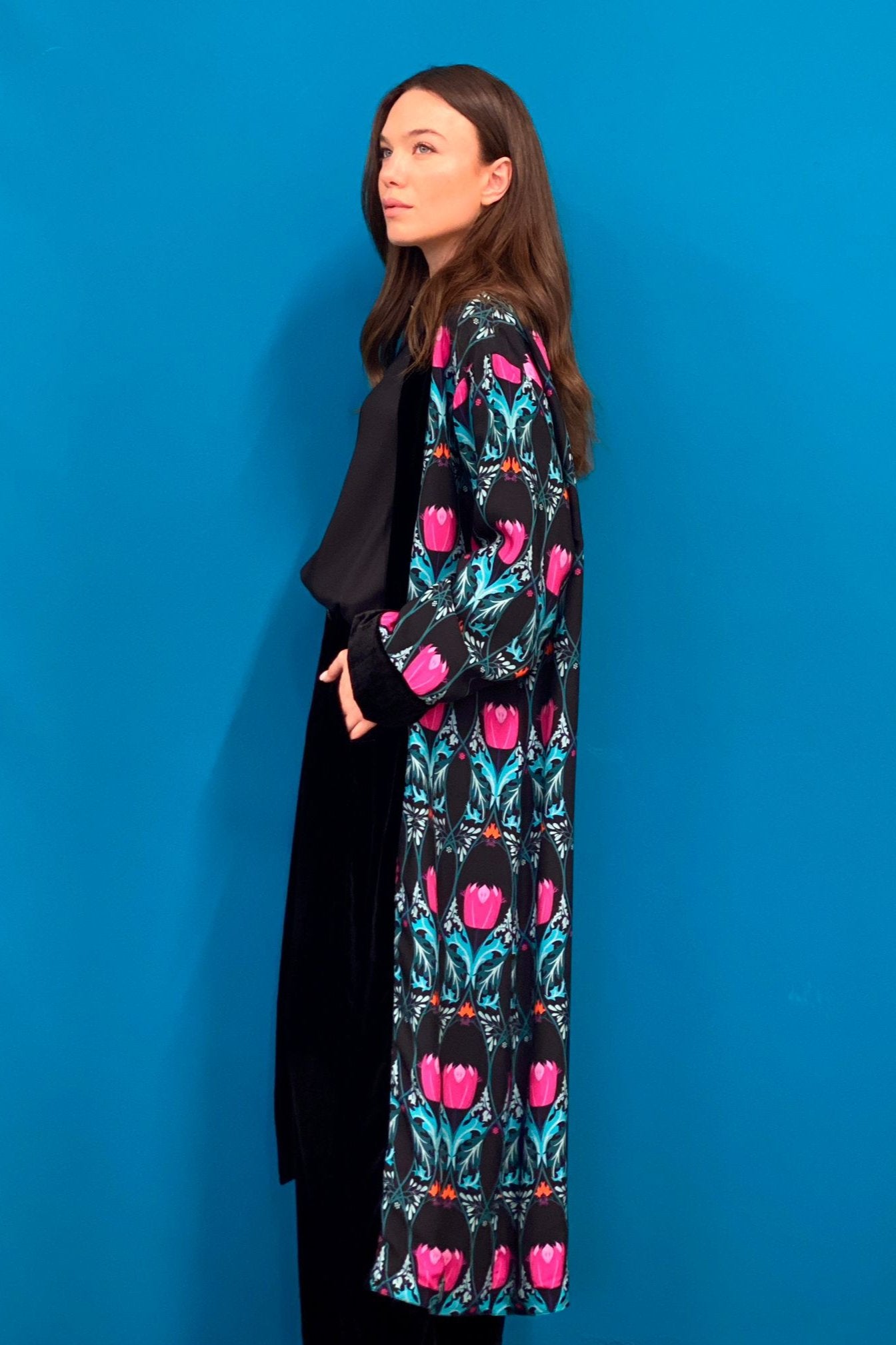 Kimono Black double face