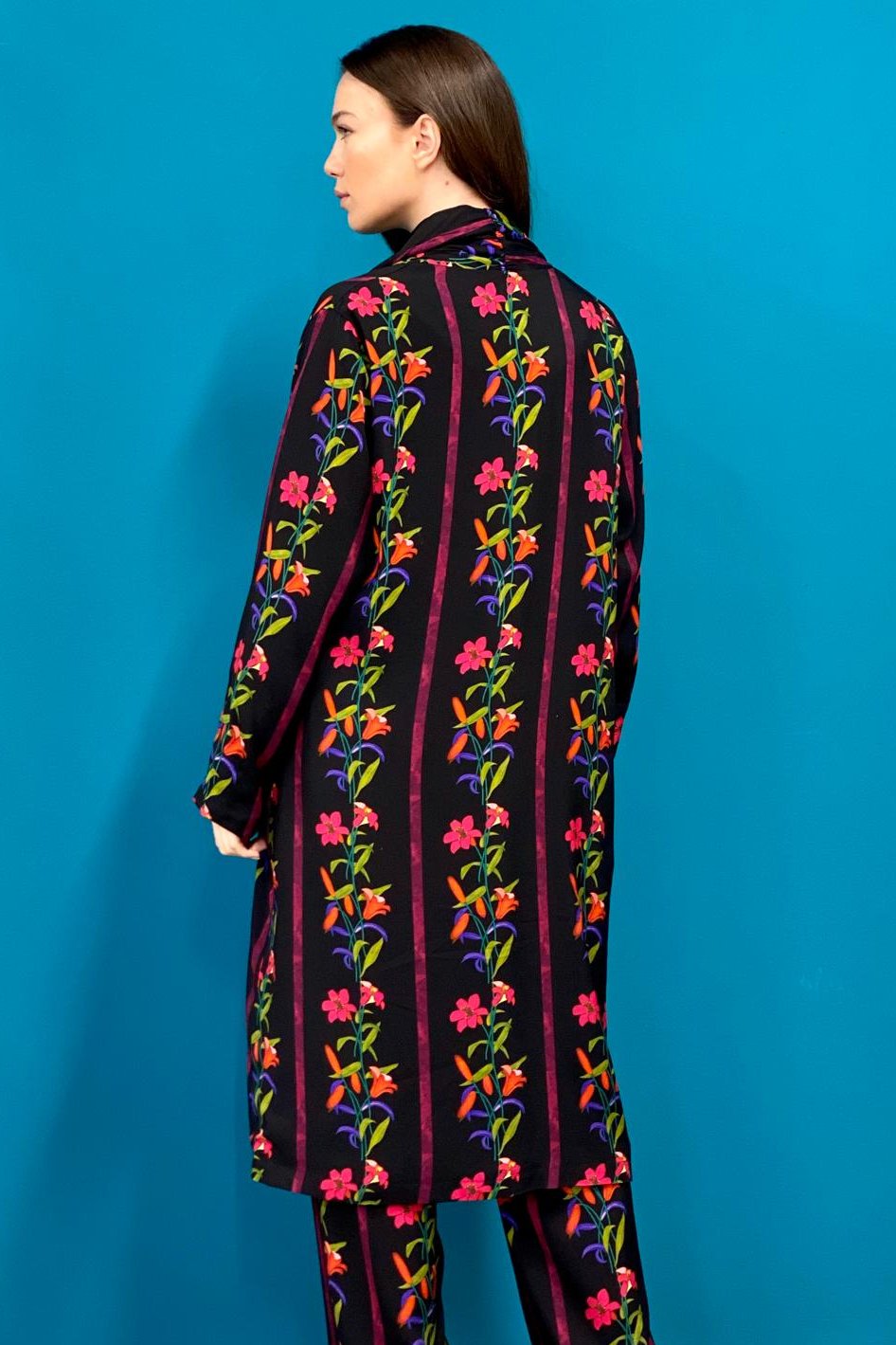 Kimono Floreale Black