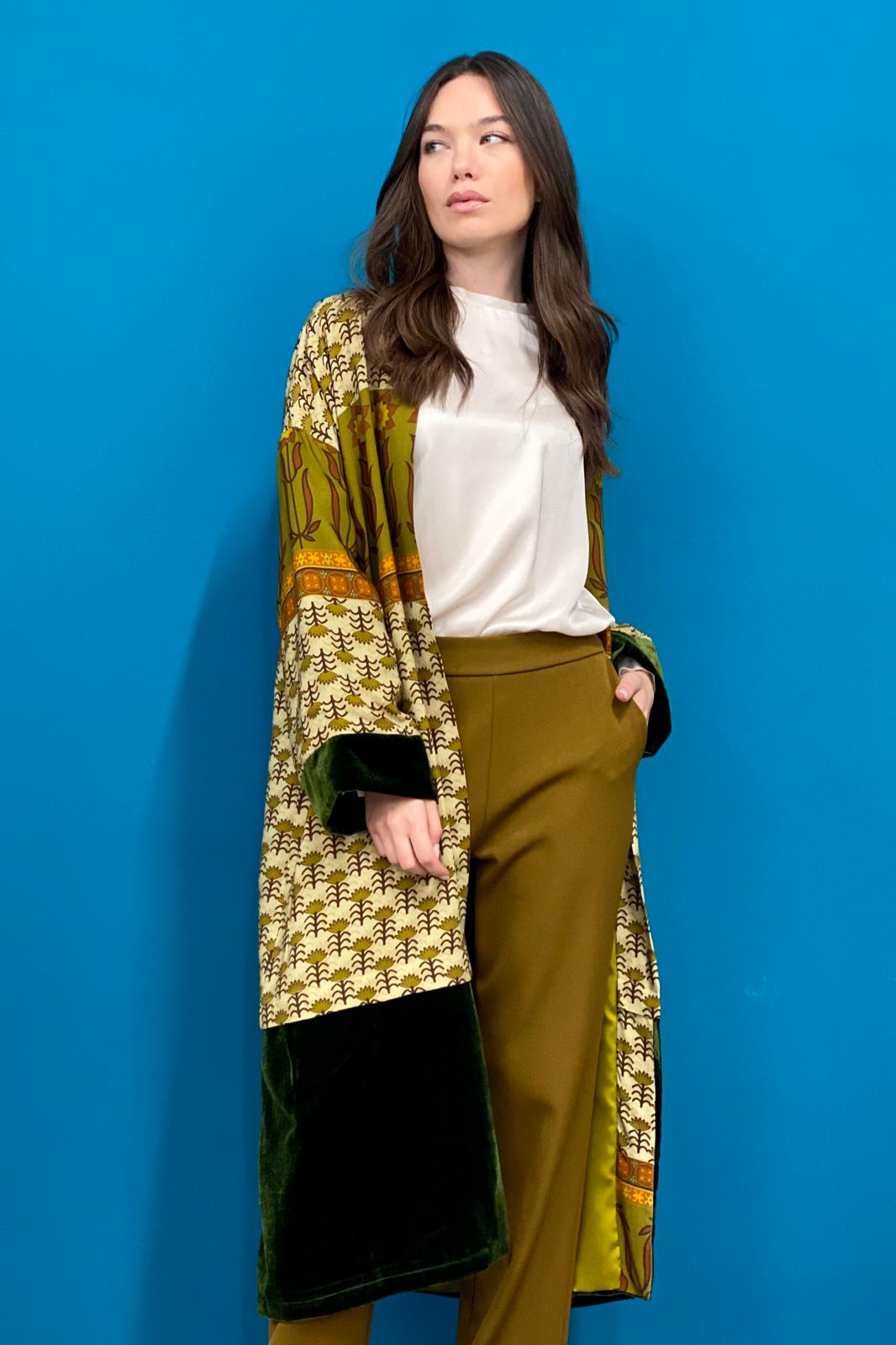 Kimono Velvet Beige