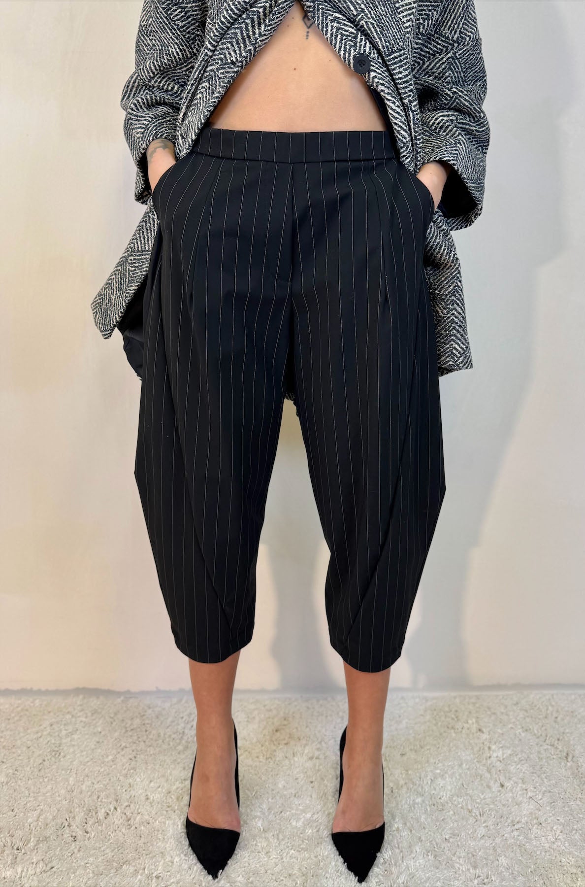 Pantalone Gaucho Gessato