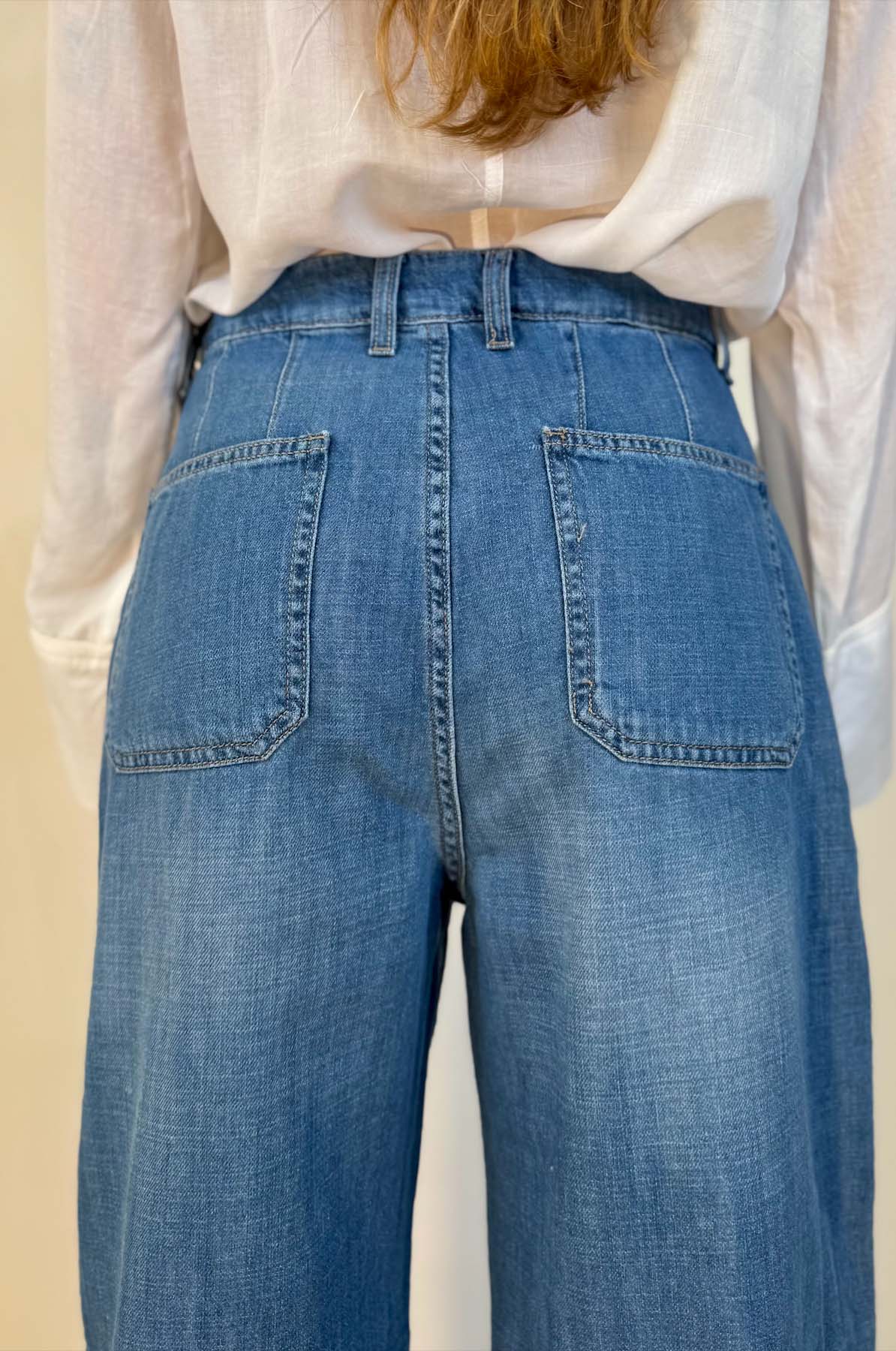 Jeans wide leg leggero