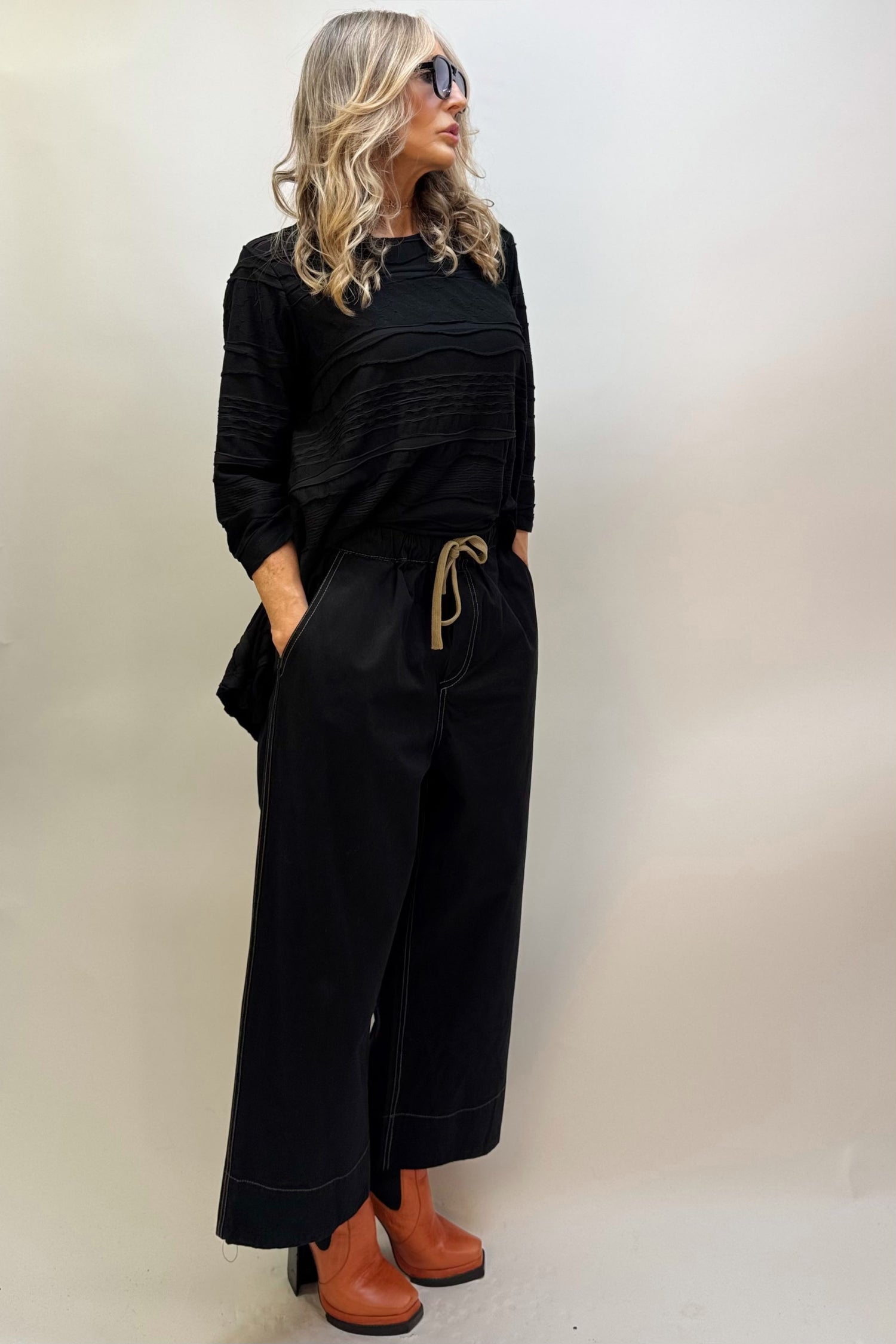 Pantalone Coulisse Gamba Larga