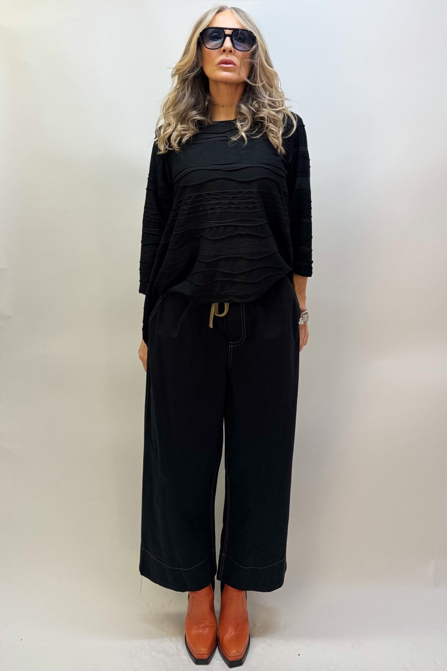 Pantalone Coulisse Gamba Larga