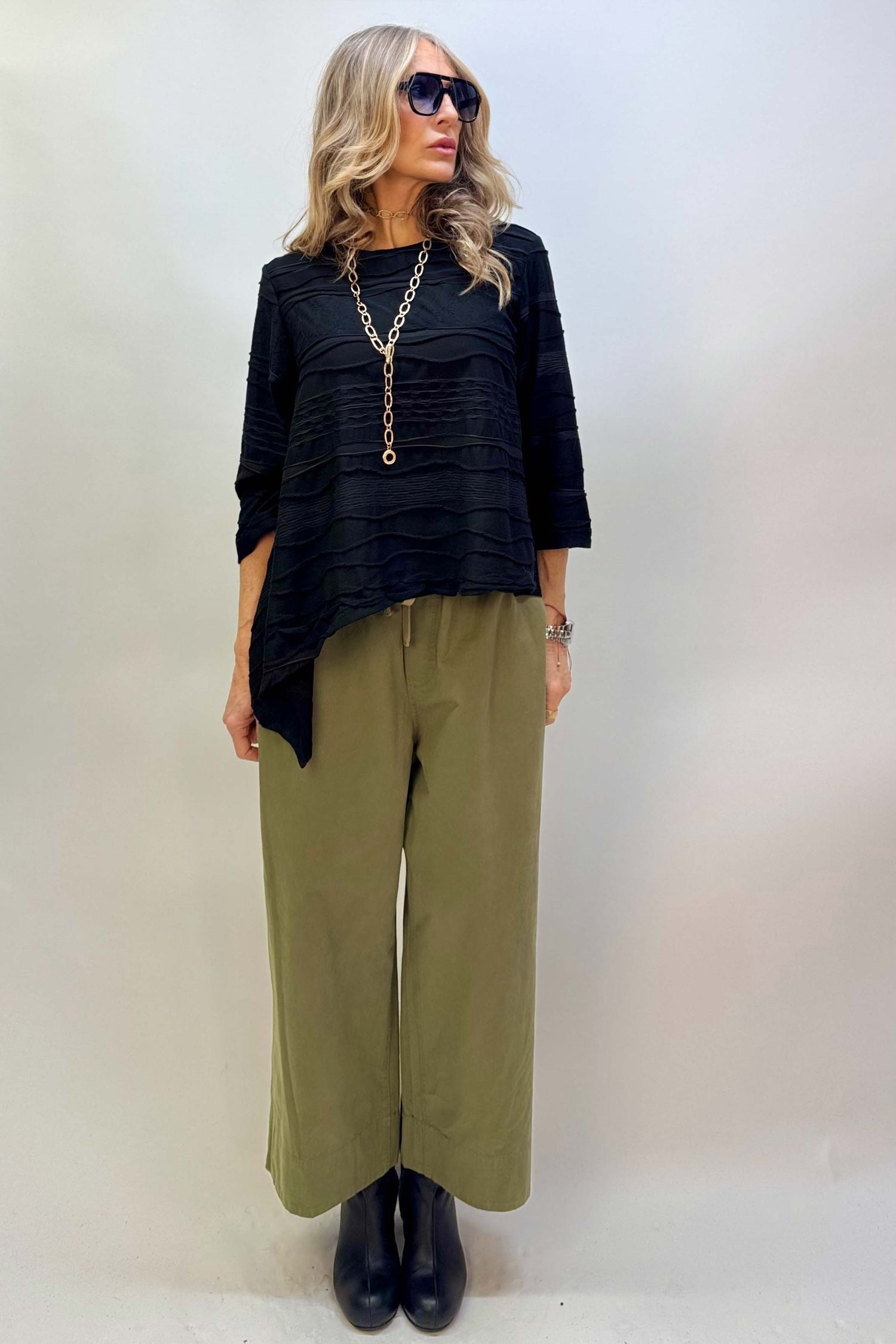 Pantalone Coulisse Gamba Larga