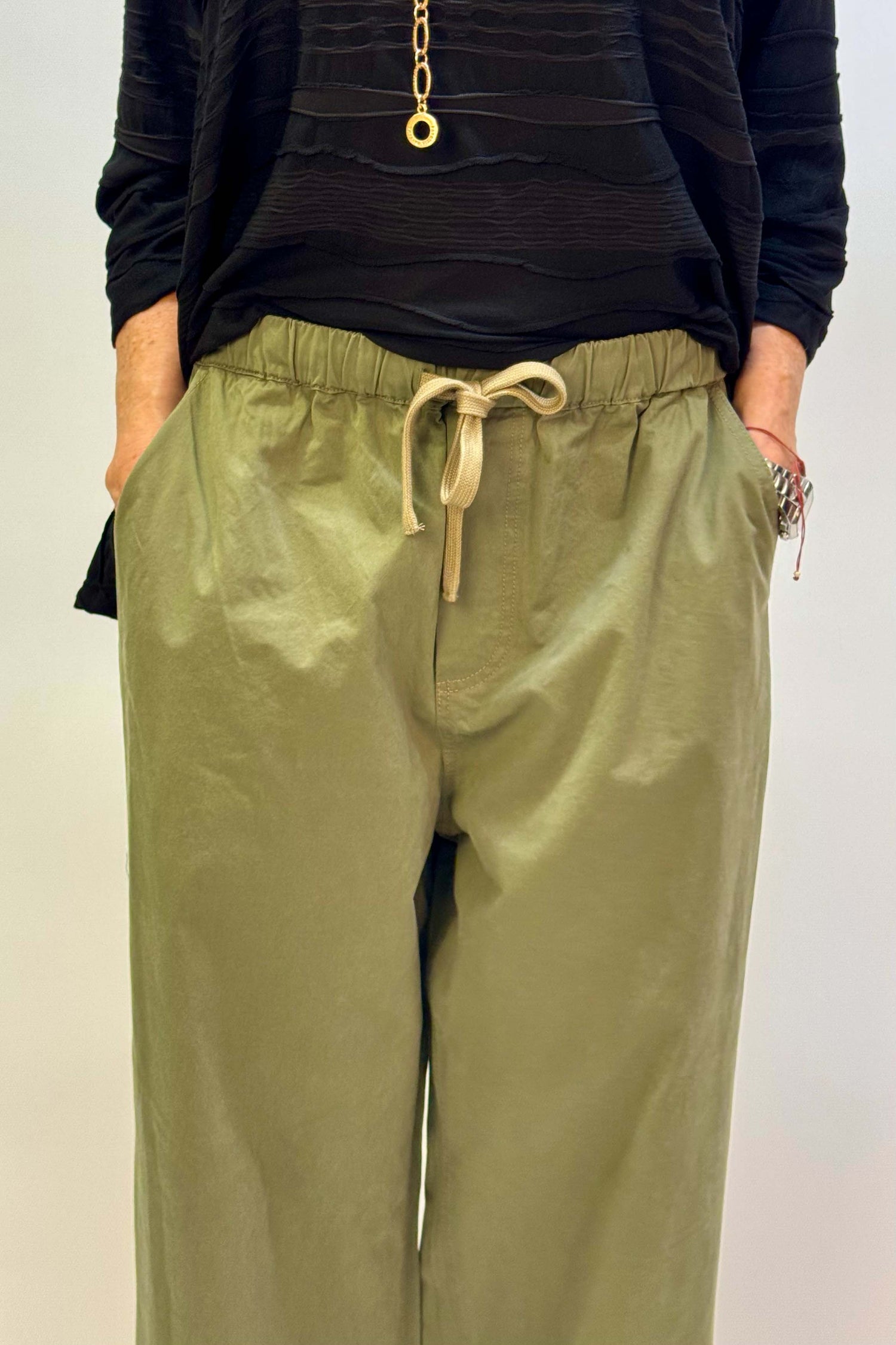 Pantalone Coulisse Gamba Larga