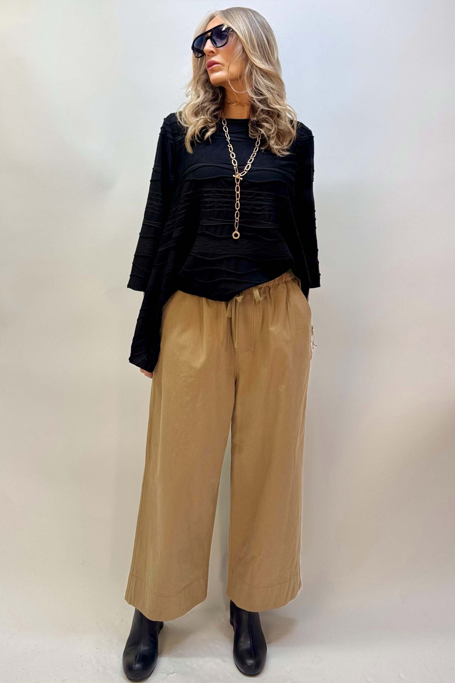 Pantalone Coulisse Gamba Larga