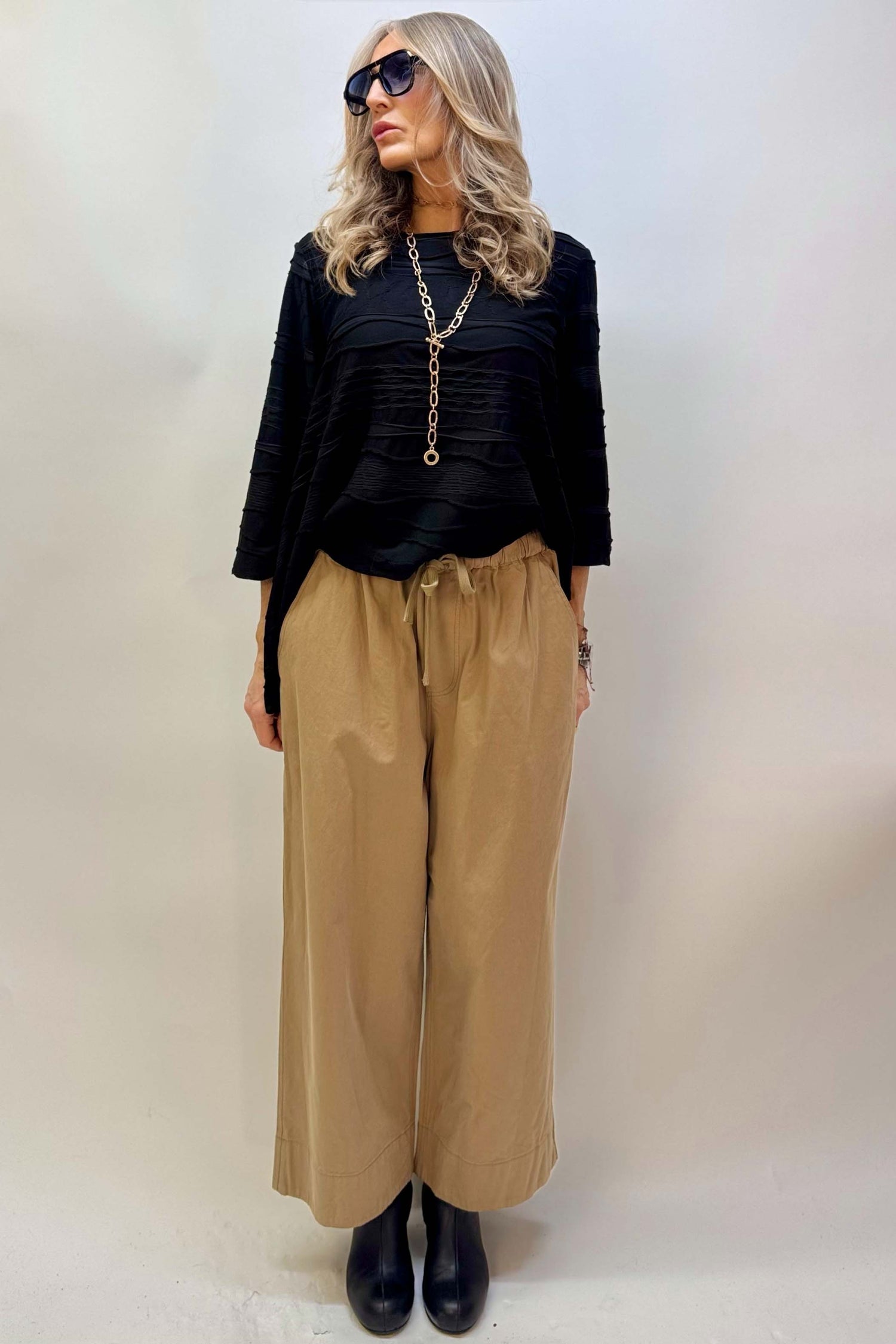 Pantalone Coulisse Gamba Larga