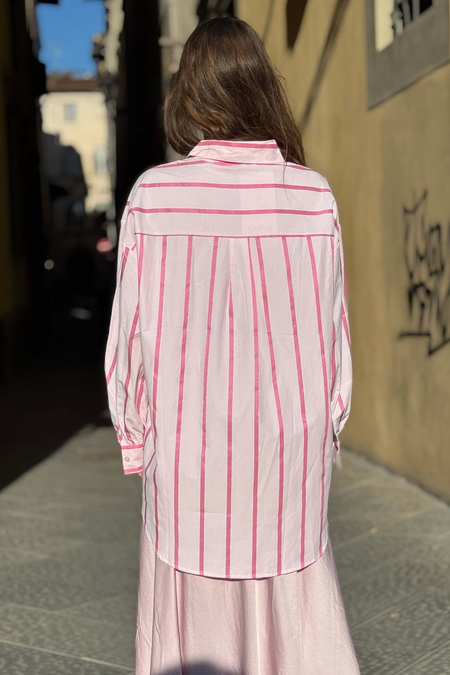 Camicia Uomo Righe Larghe