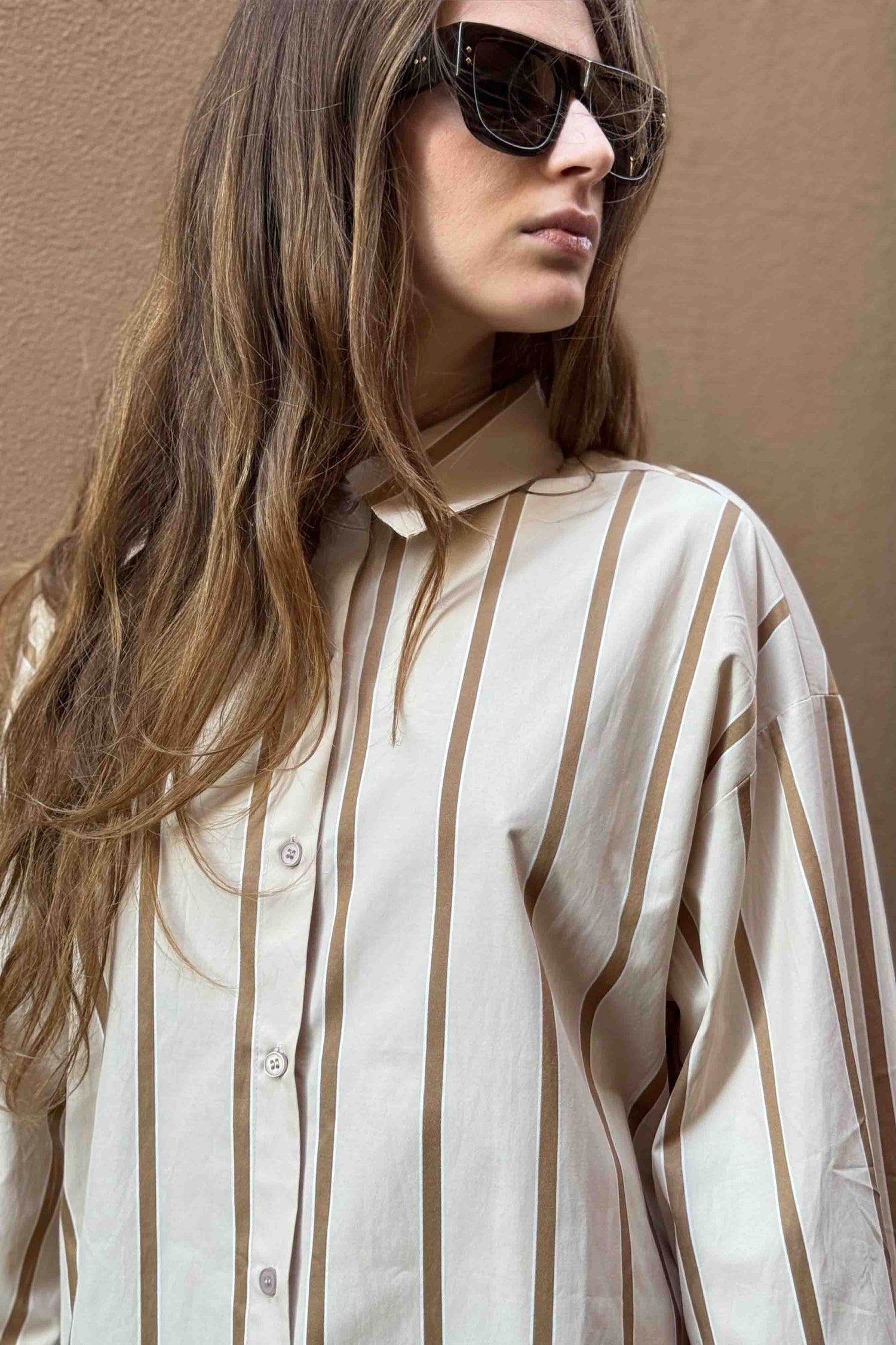 Camicia Uomo Righe Larghe