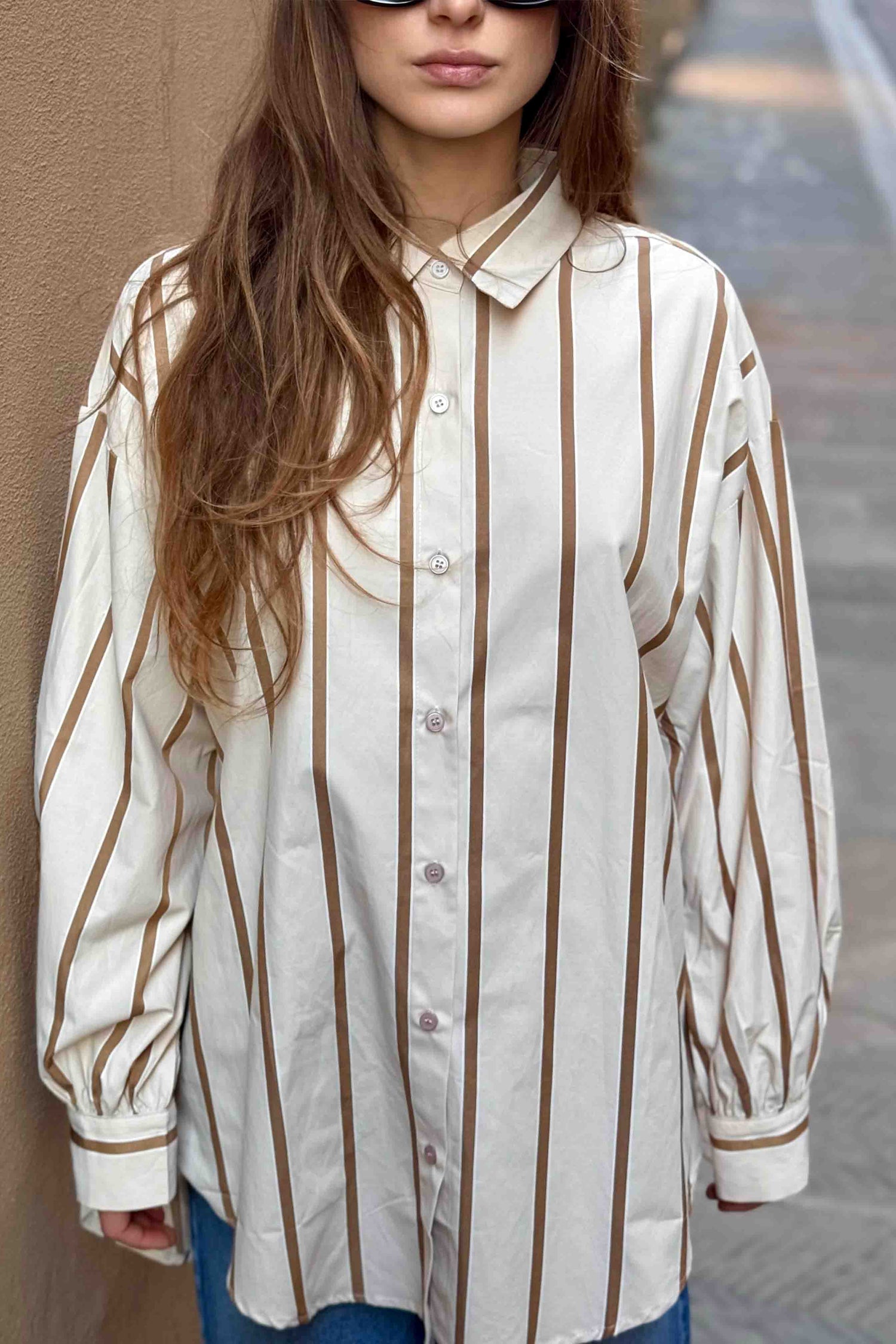 Camicia Uomo Righe Larghe