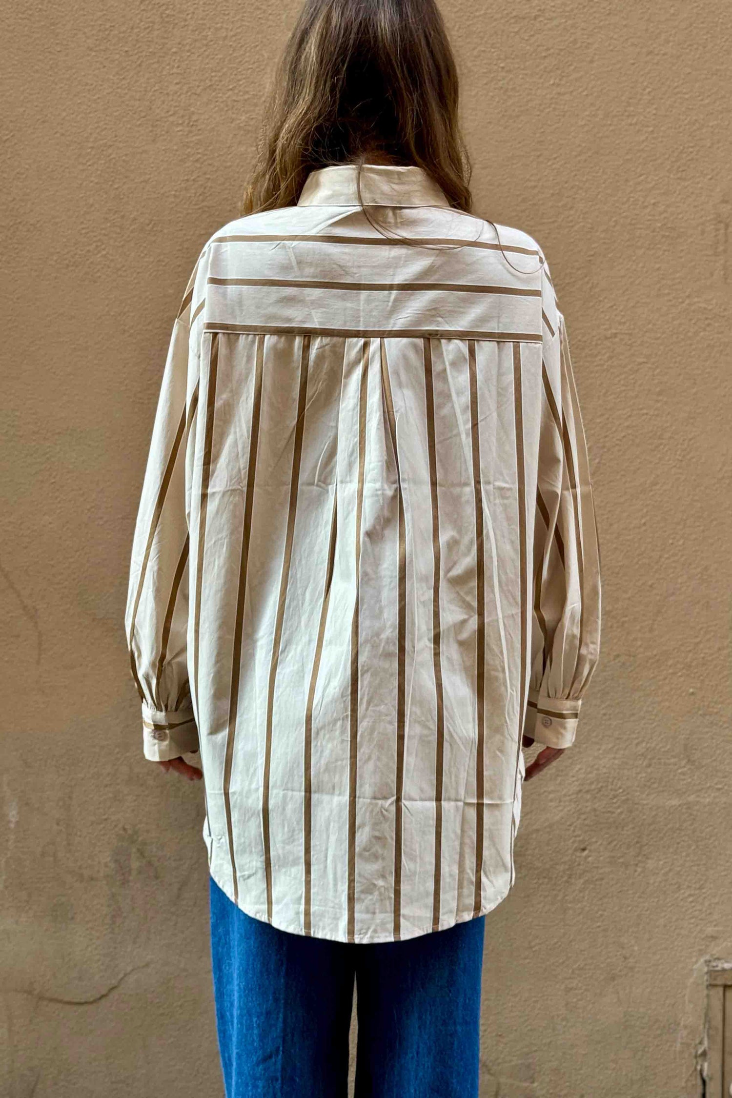 Camicia Uomo Righe Larghe