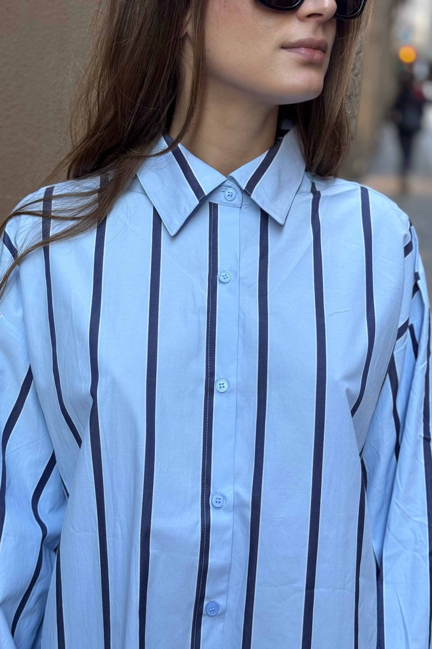 Camicia Uomo Righe Larghe