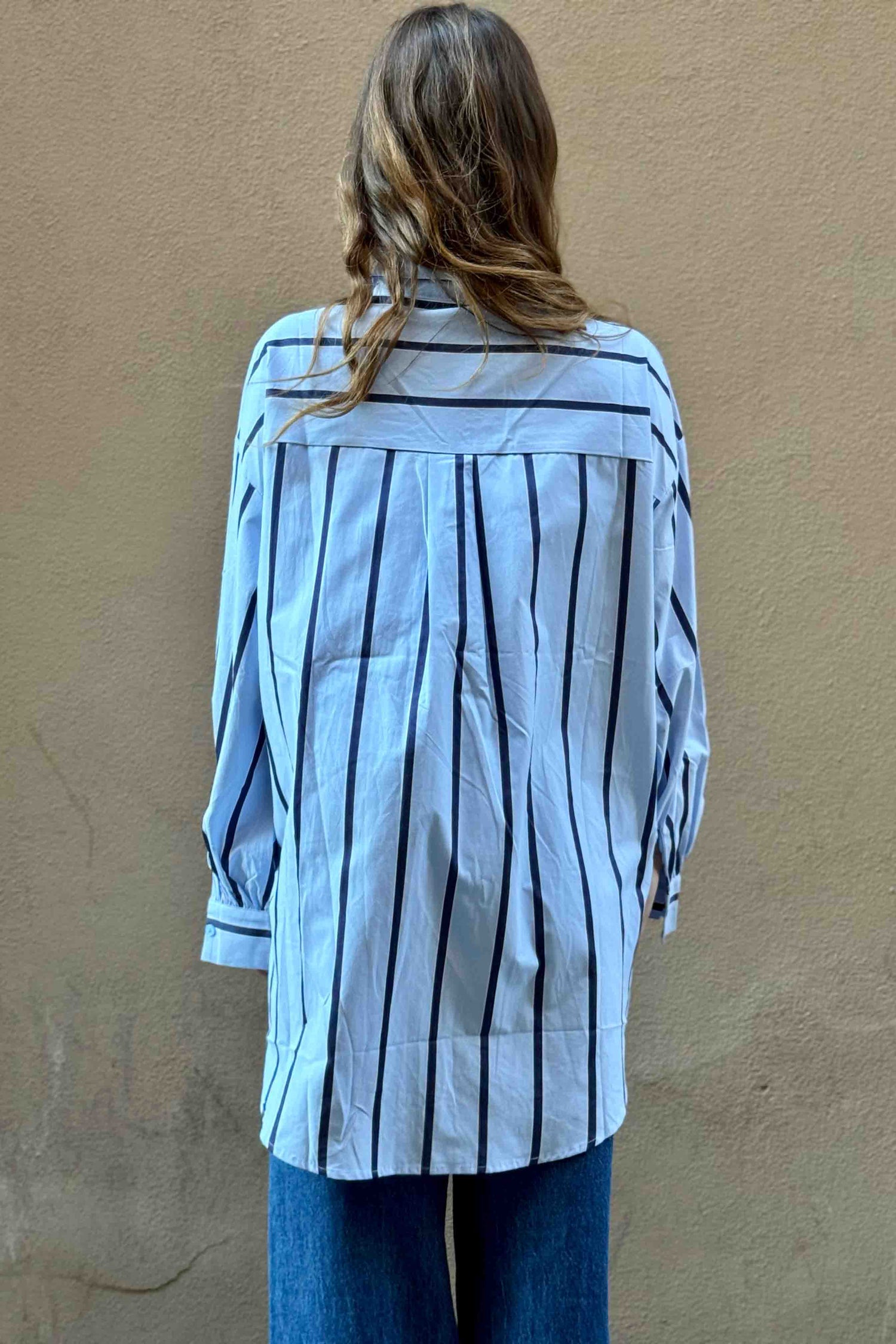 Camicia Uomo Righe Larghe