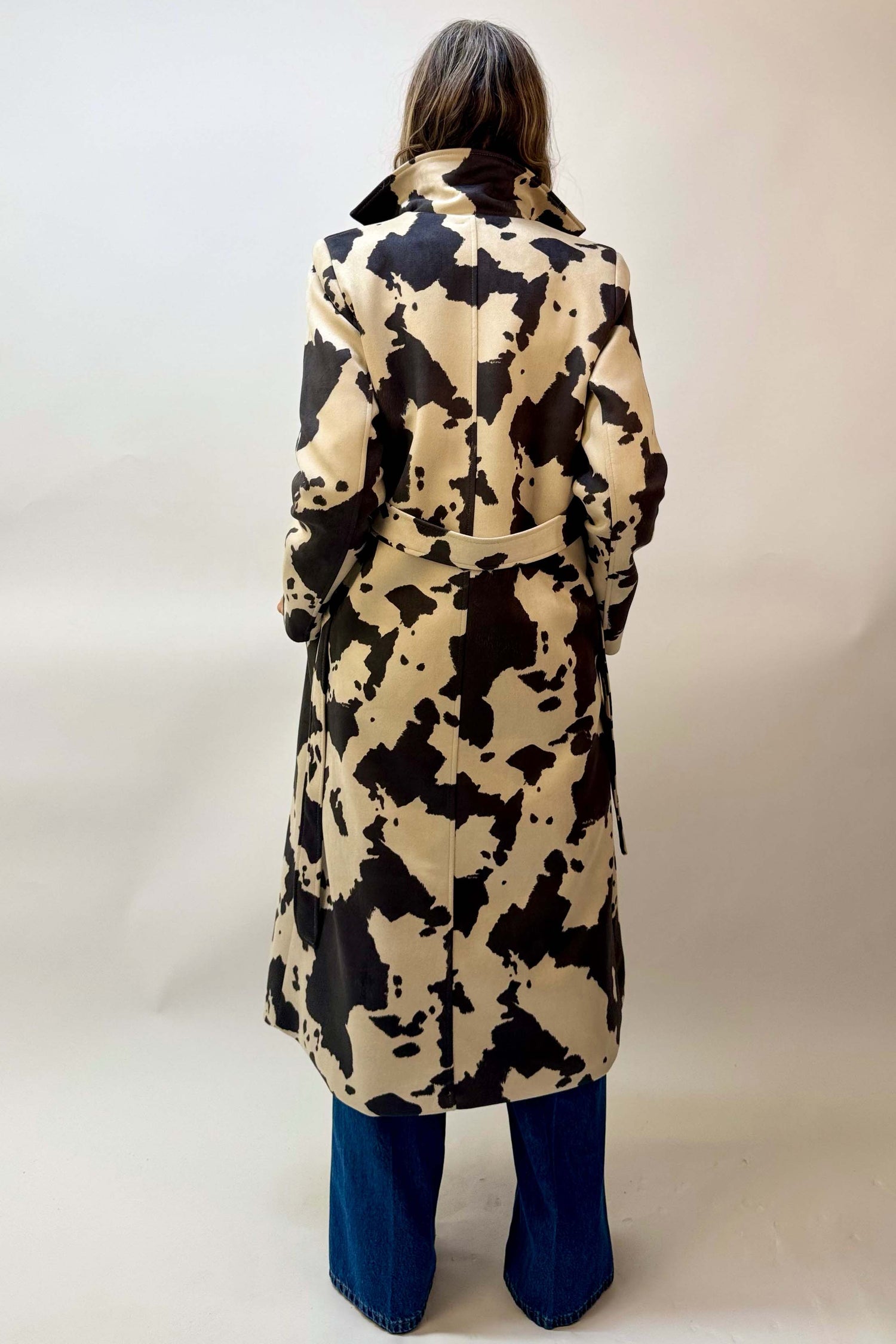 Trench Ecocamoscio Animalier