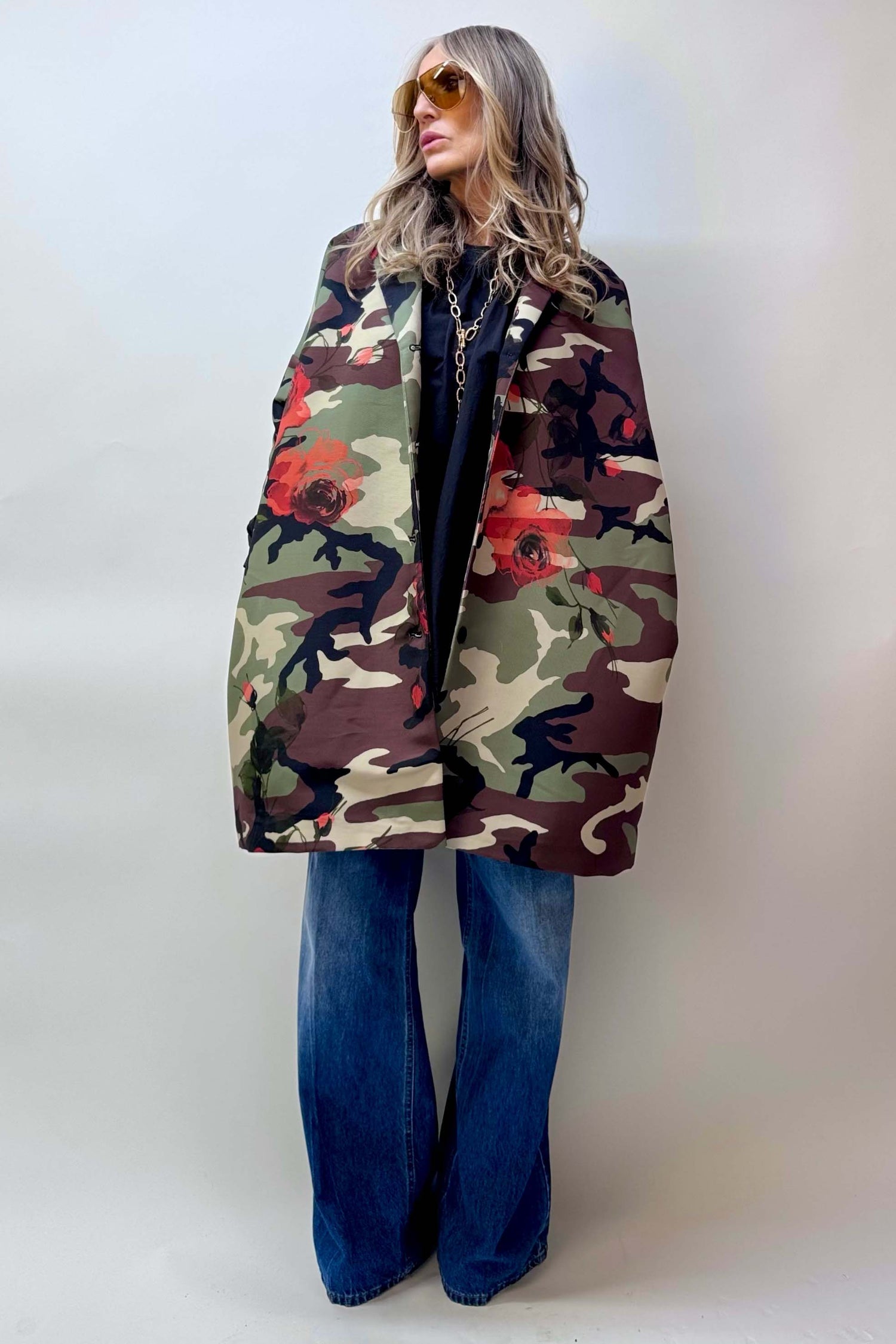 Giacca Kimono Camouflage