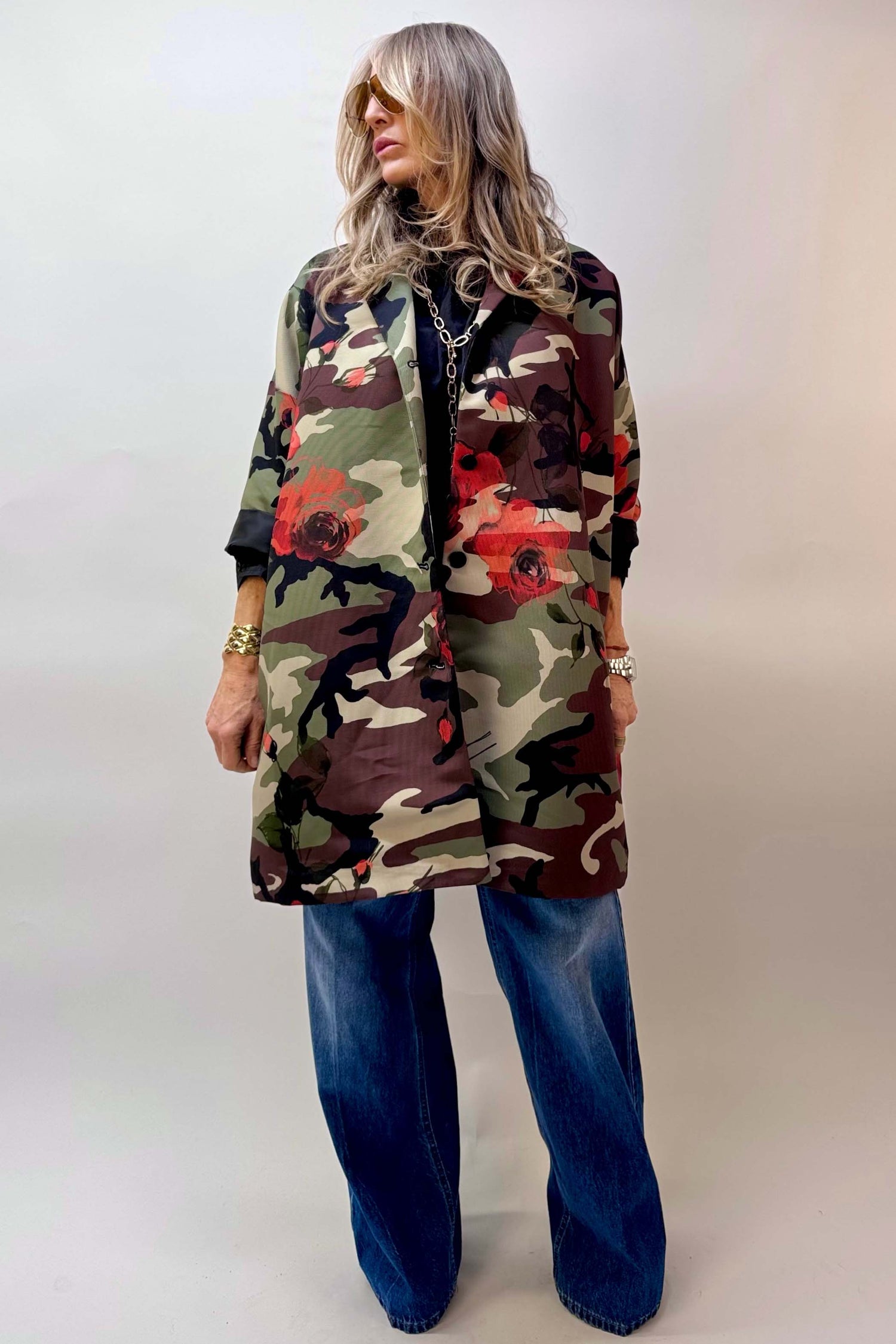 Giacca Kimono Camouflage