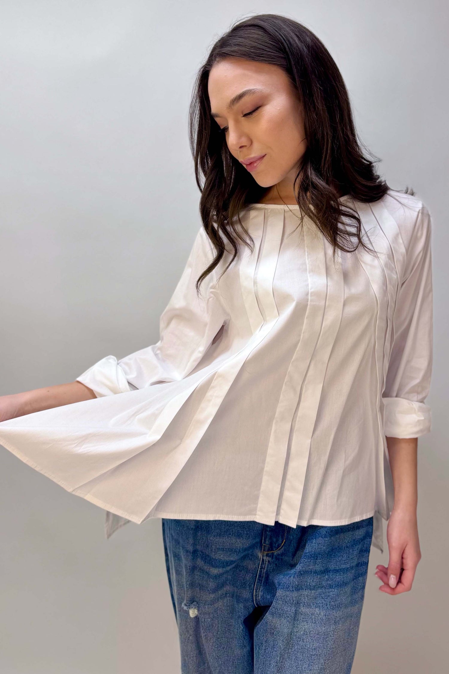 Camicia Cotone Svasata