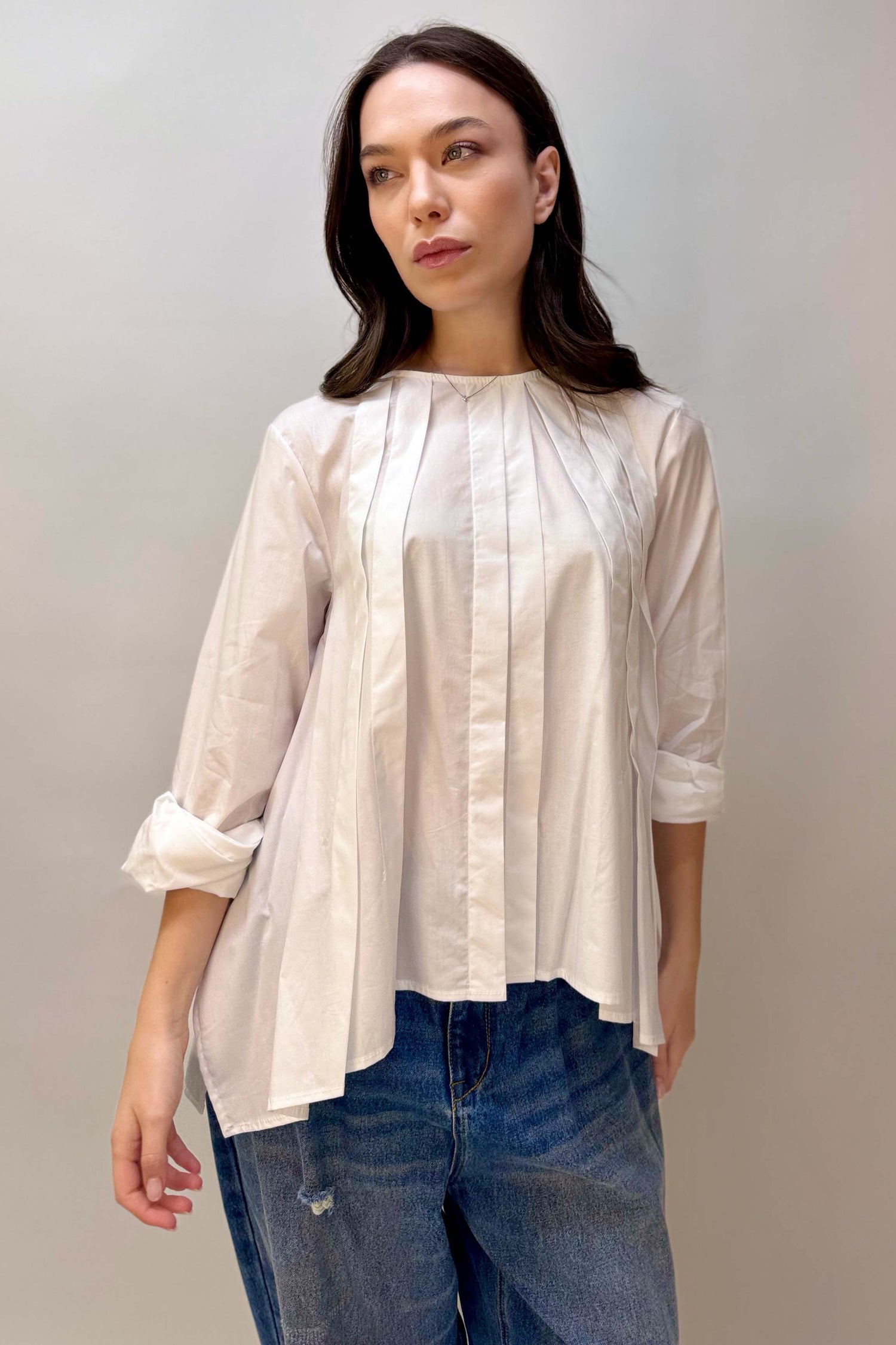 Camicia Cotone Svasata