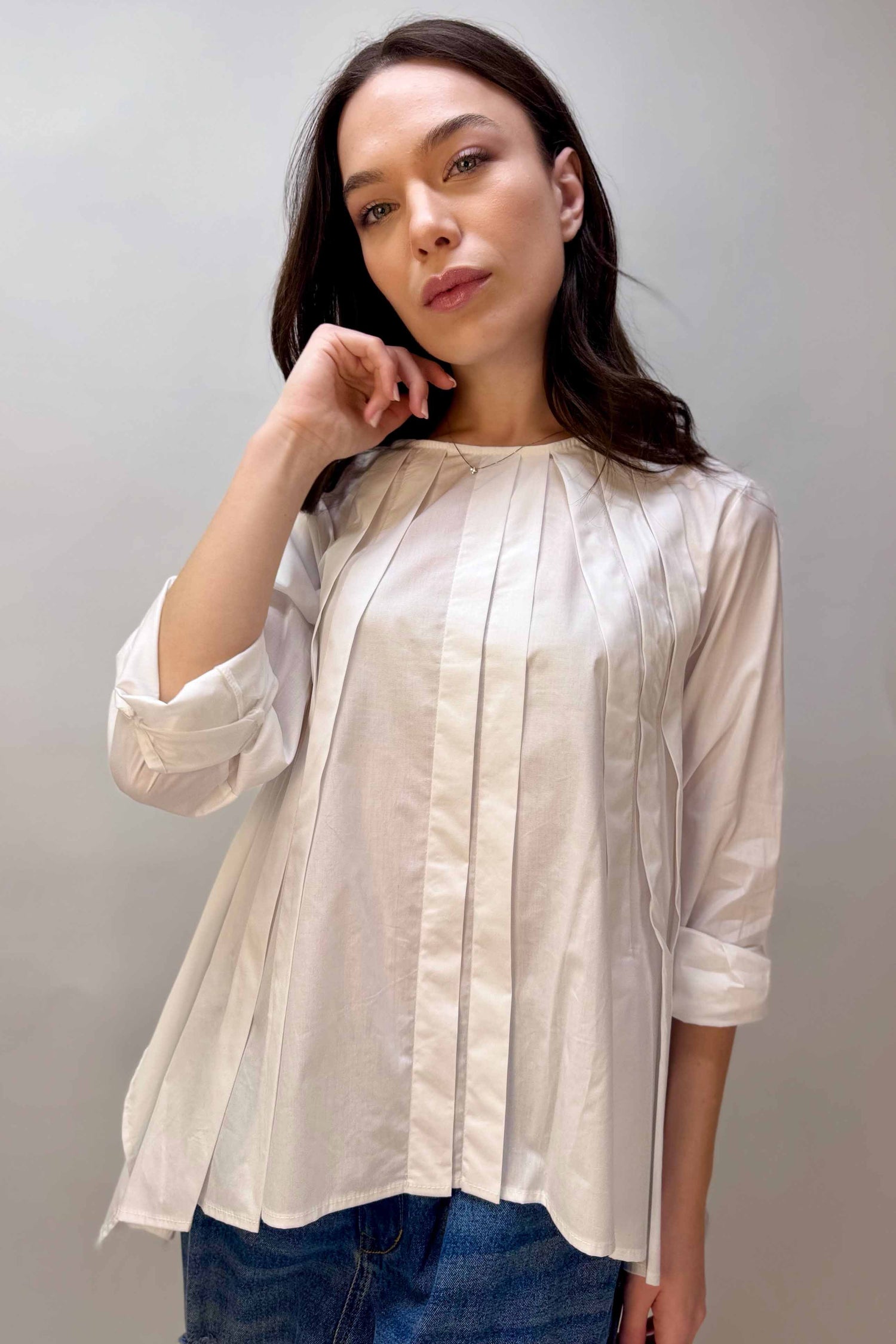 Camicia Cotone Svasata