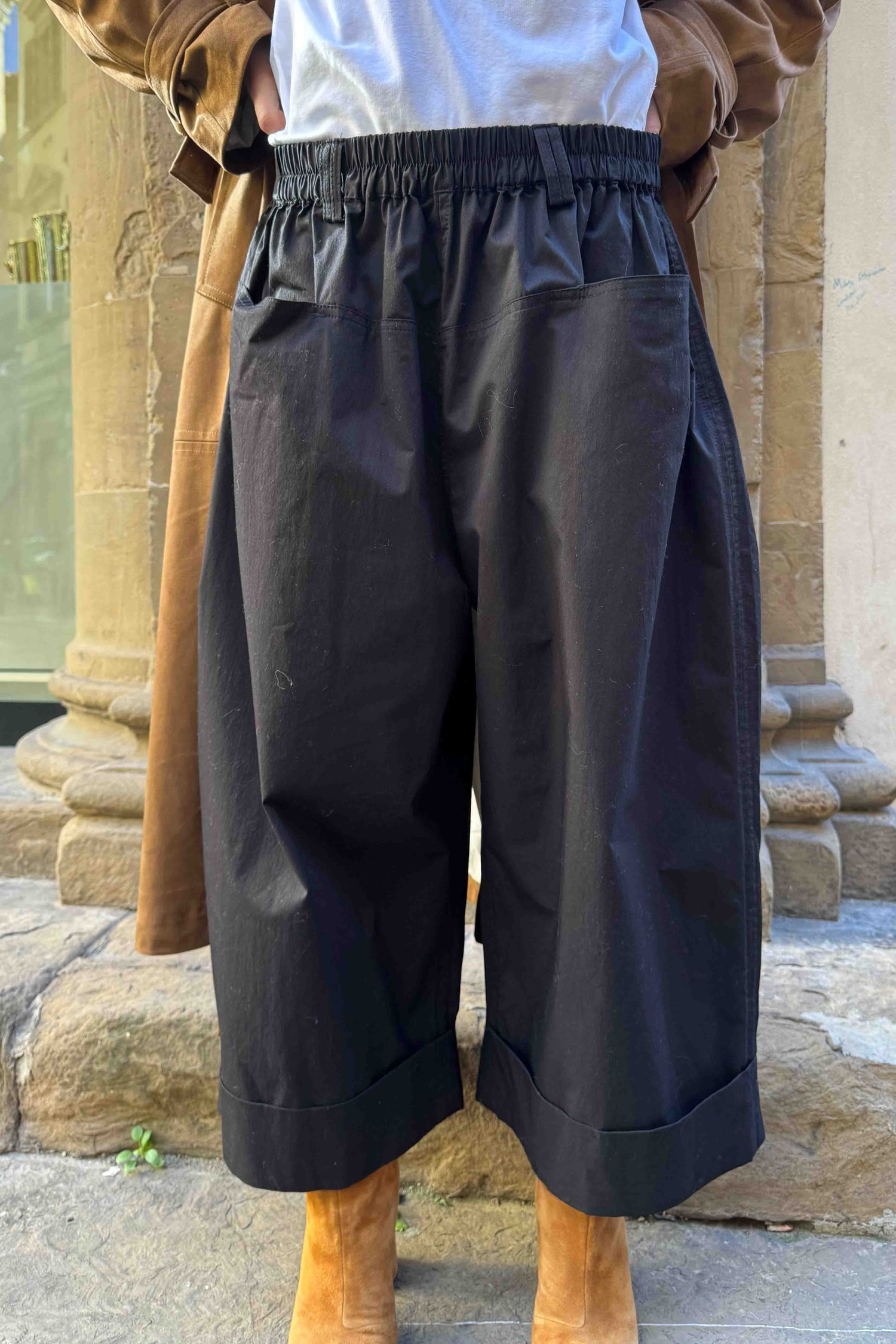 Pantalone Nero Largo