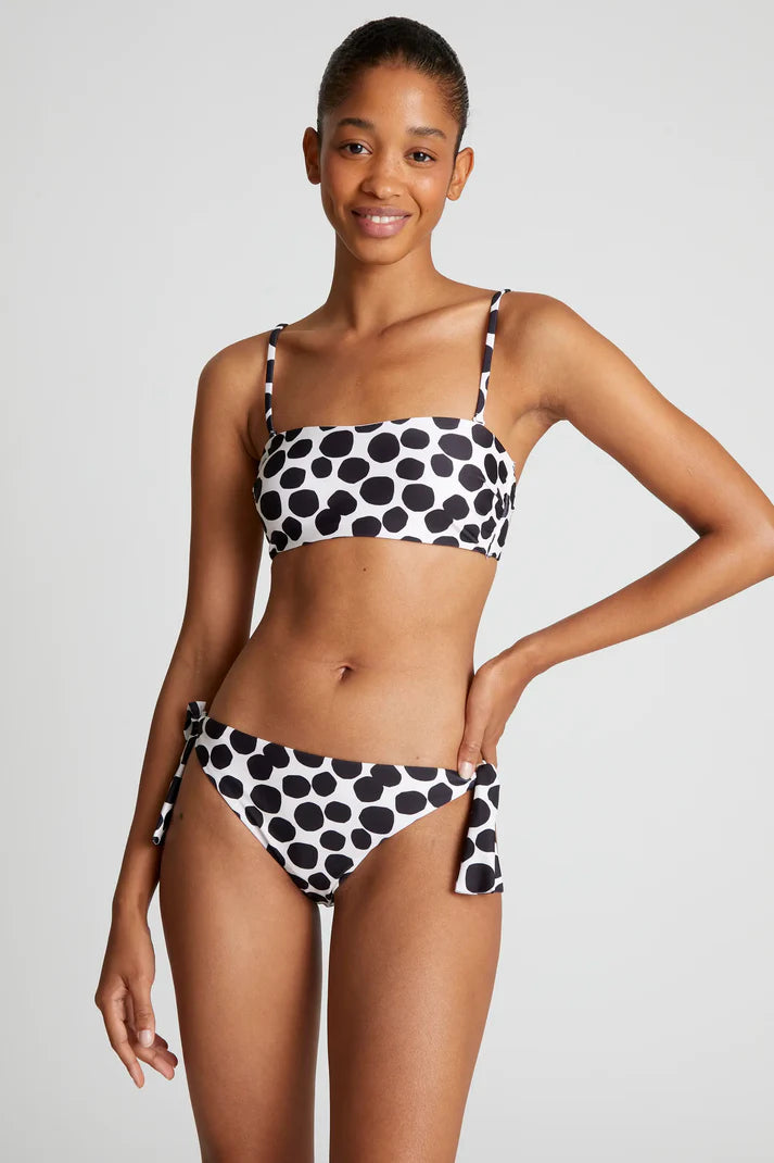 Reggiseno bikini dritto con stampa terrazzo