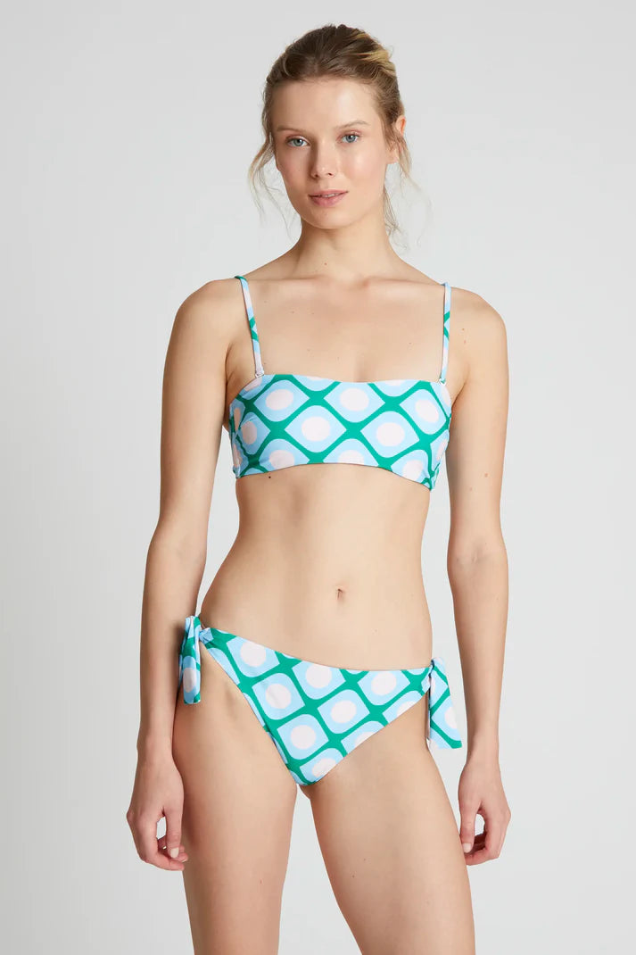 Reggiseno bikini dritto stampato Poniente