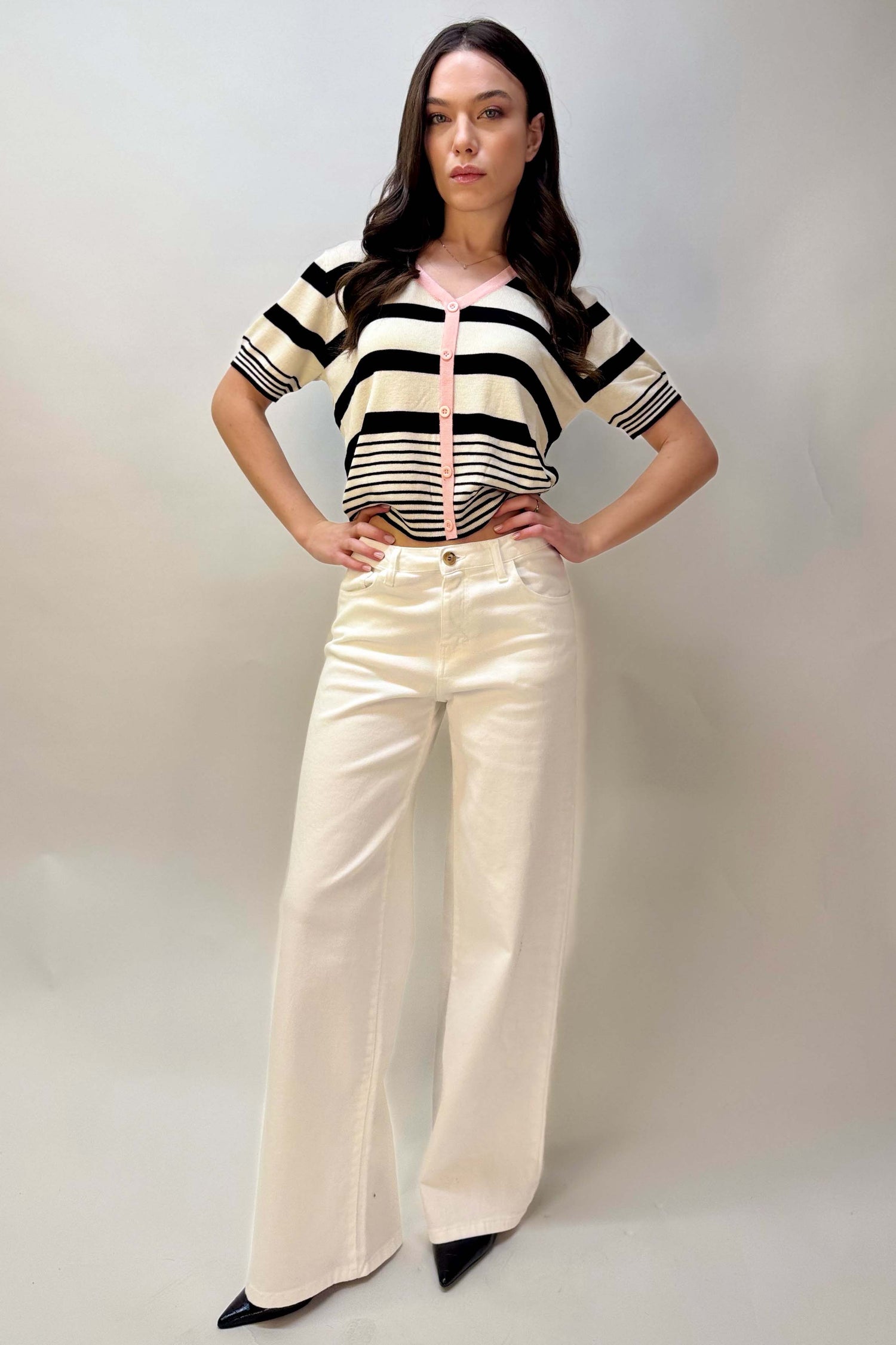 Jeans Ampio Colorato