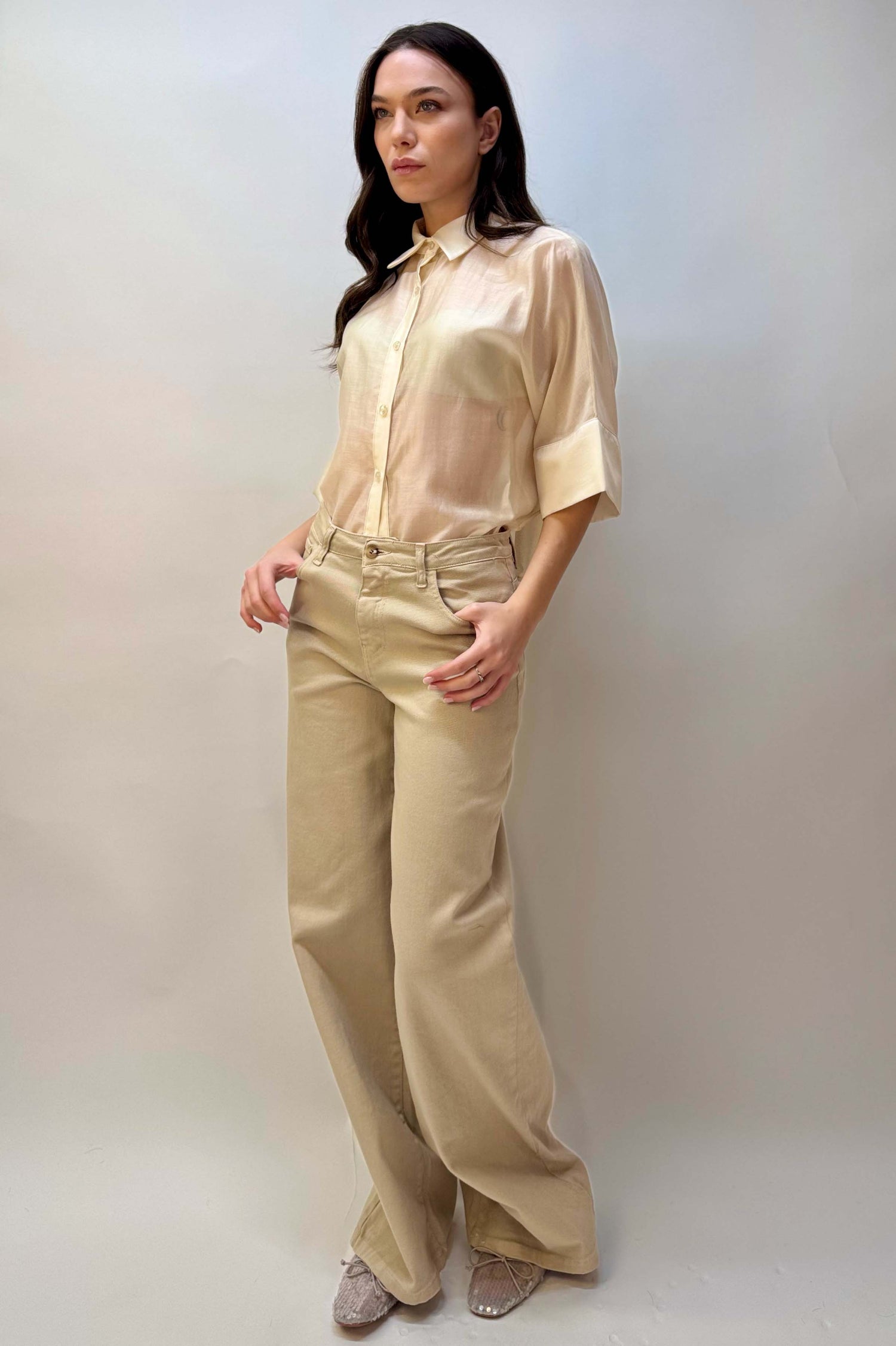 Jeans Ampio Colorato