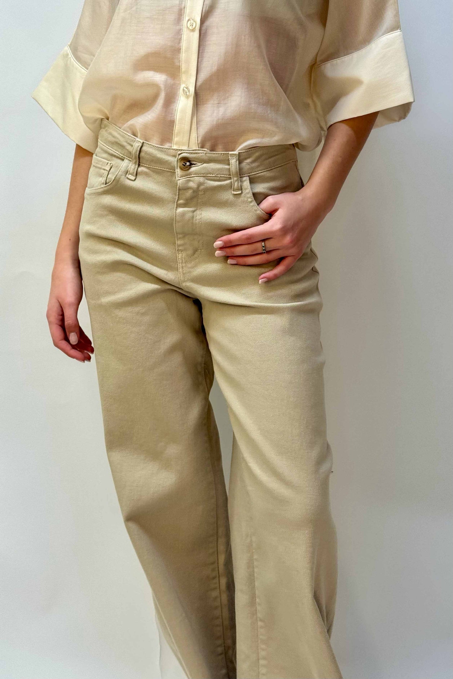 Jeans Ampio Colorato