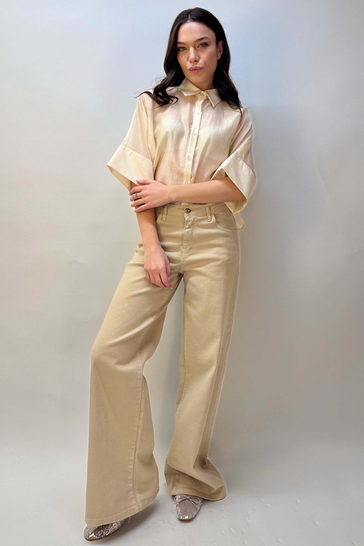 Jeans Ampio Colorato